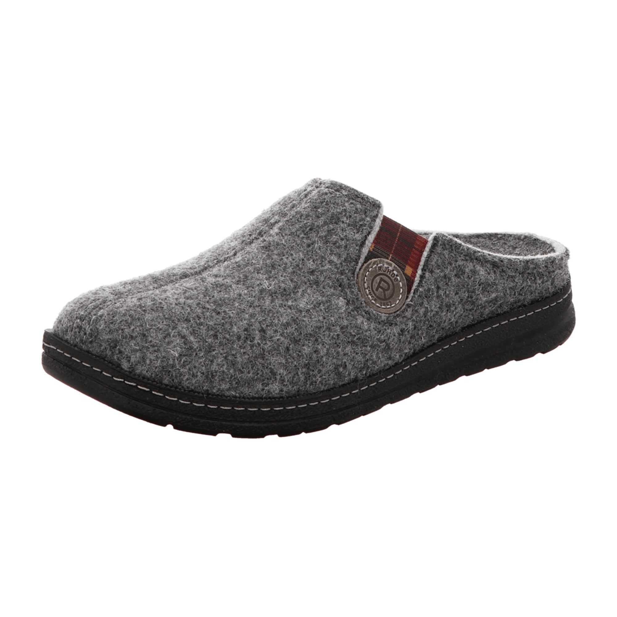 Rohde 7142-84 Men's Gray Slip-On Shoes with Removable Insole