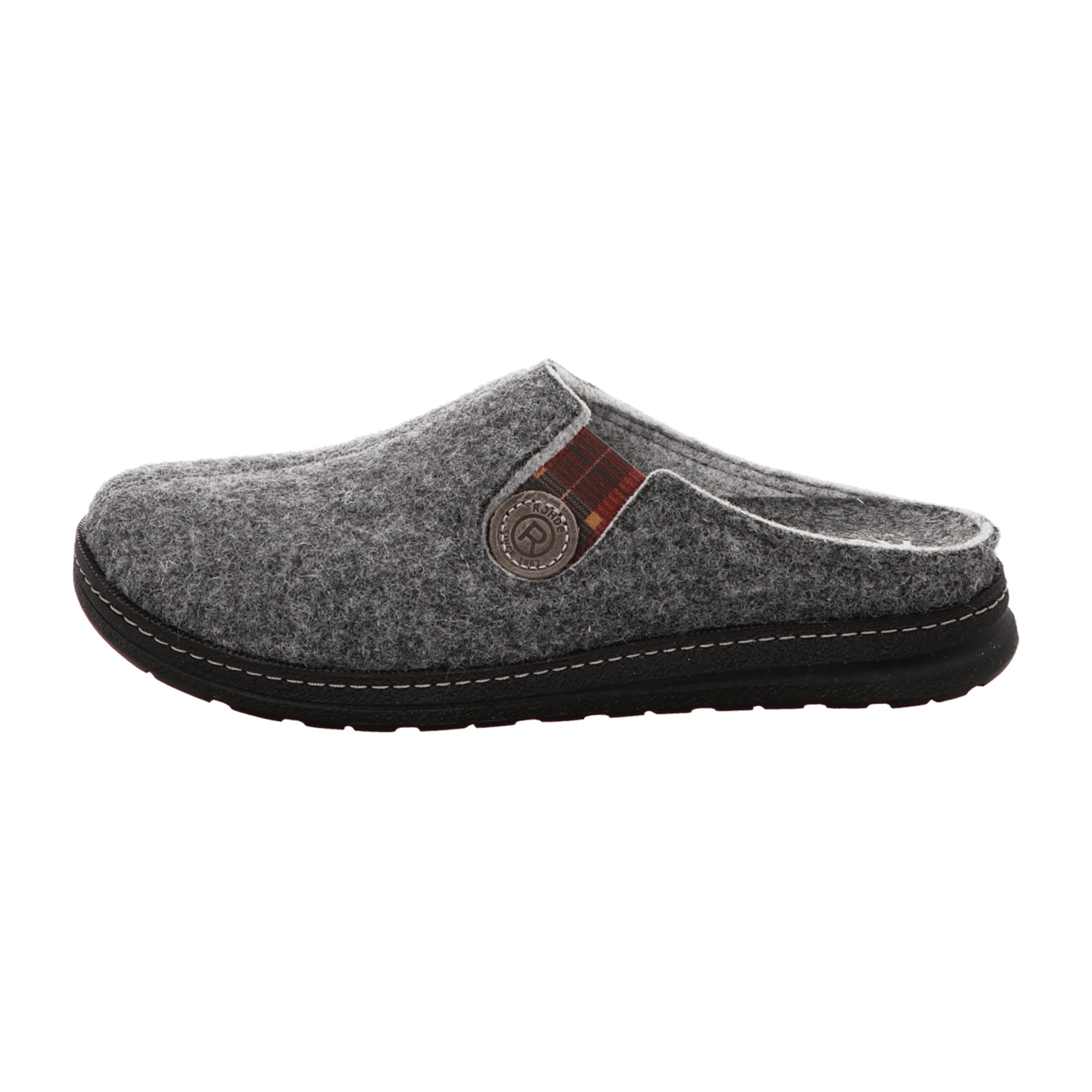 Rohde 7142-84 Men's Gray Slip-On Shoes with Removable Insole