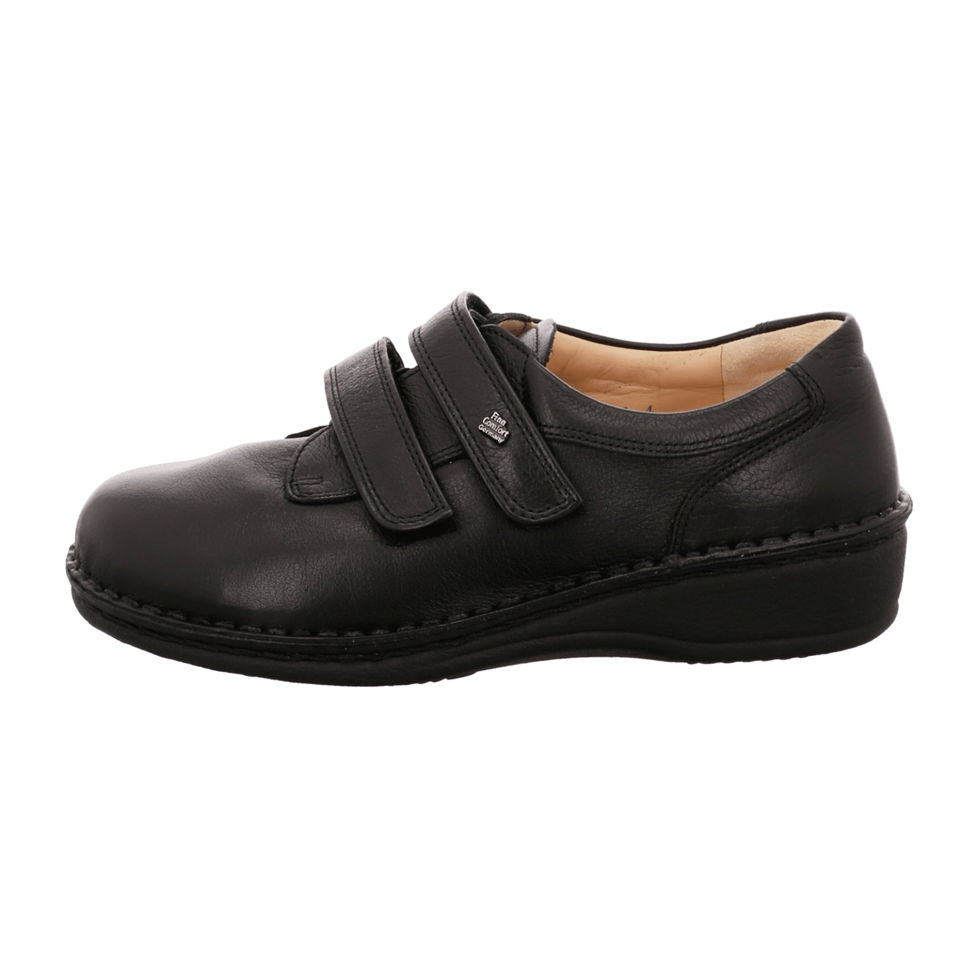 Finn Comfort Women's Comfortable Black Slip-On Shoes - Stylish and Durable