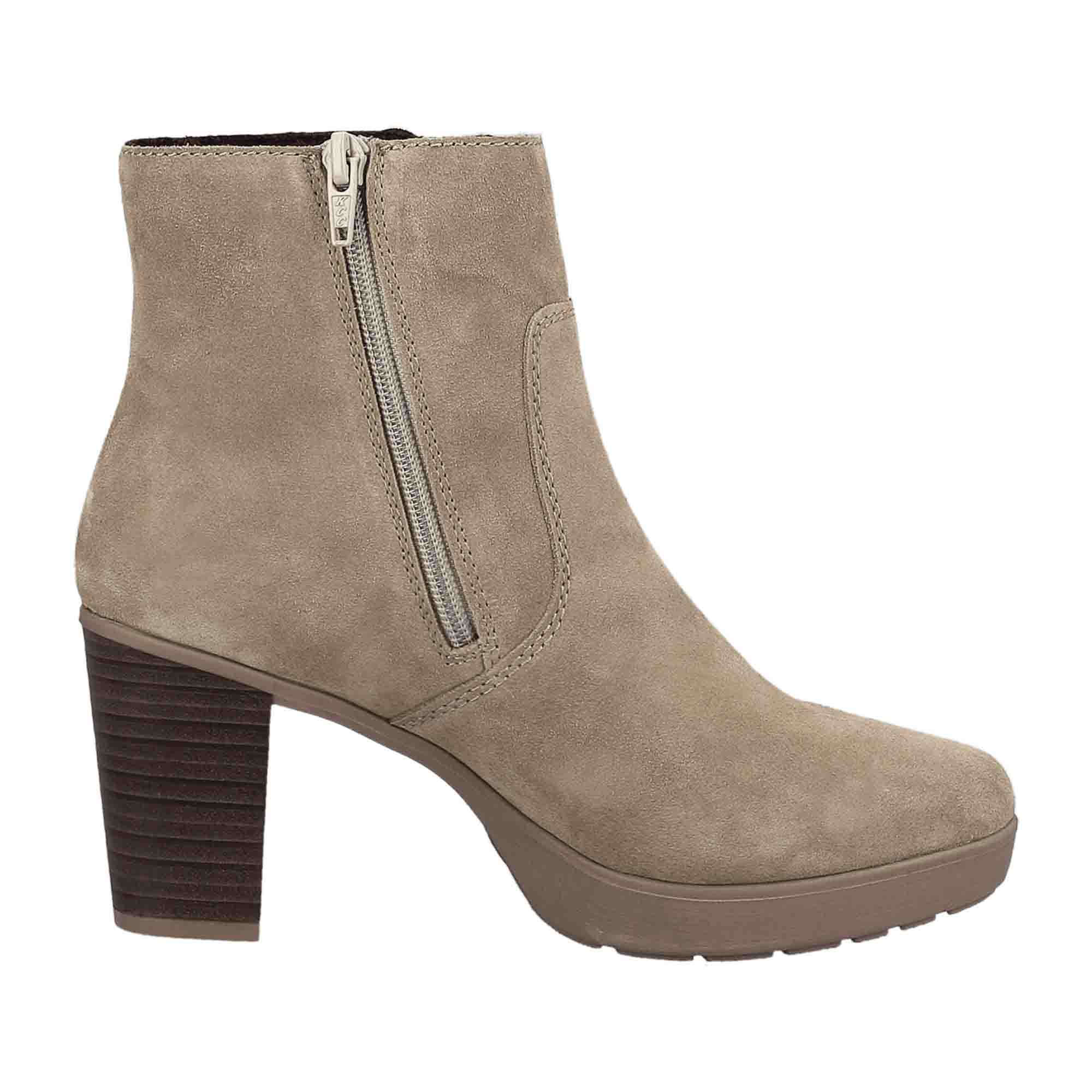 Rieker Y2252 Beige Women's Shoes for Fall and Winter