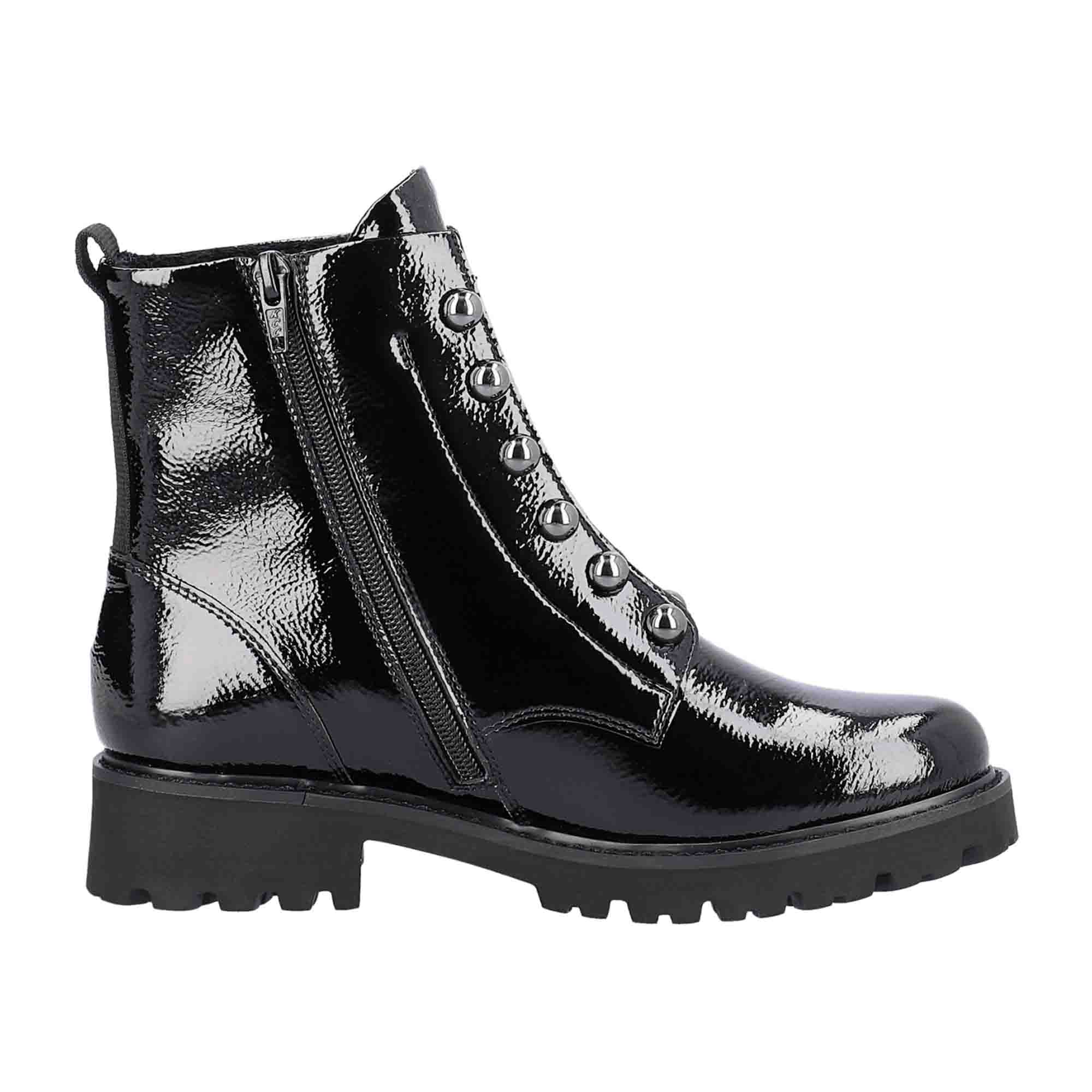 Remonte D8670-03 Black Women's Slip-On Shoes with Sport Sole for Fall/Winter