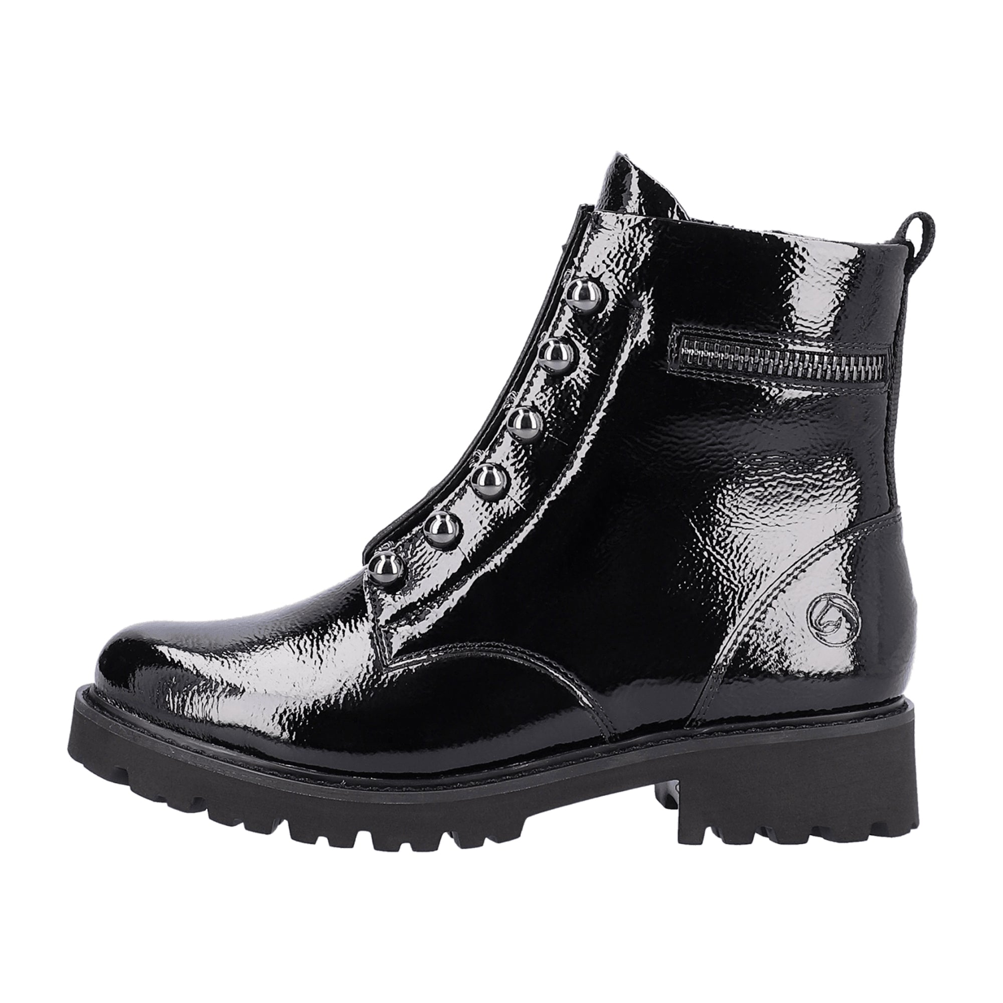 Remonte D8670-03 Black Women's Slip-On Shoes with Sport Sole for Fall/Winter