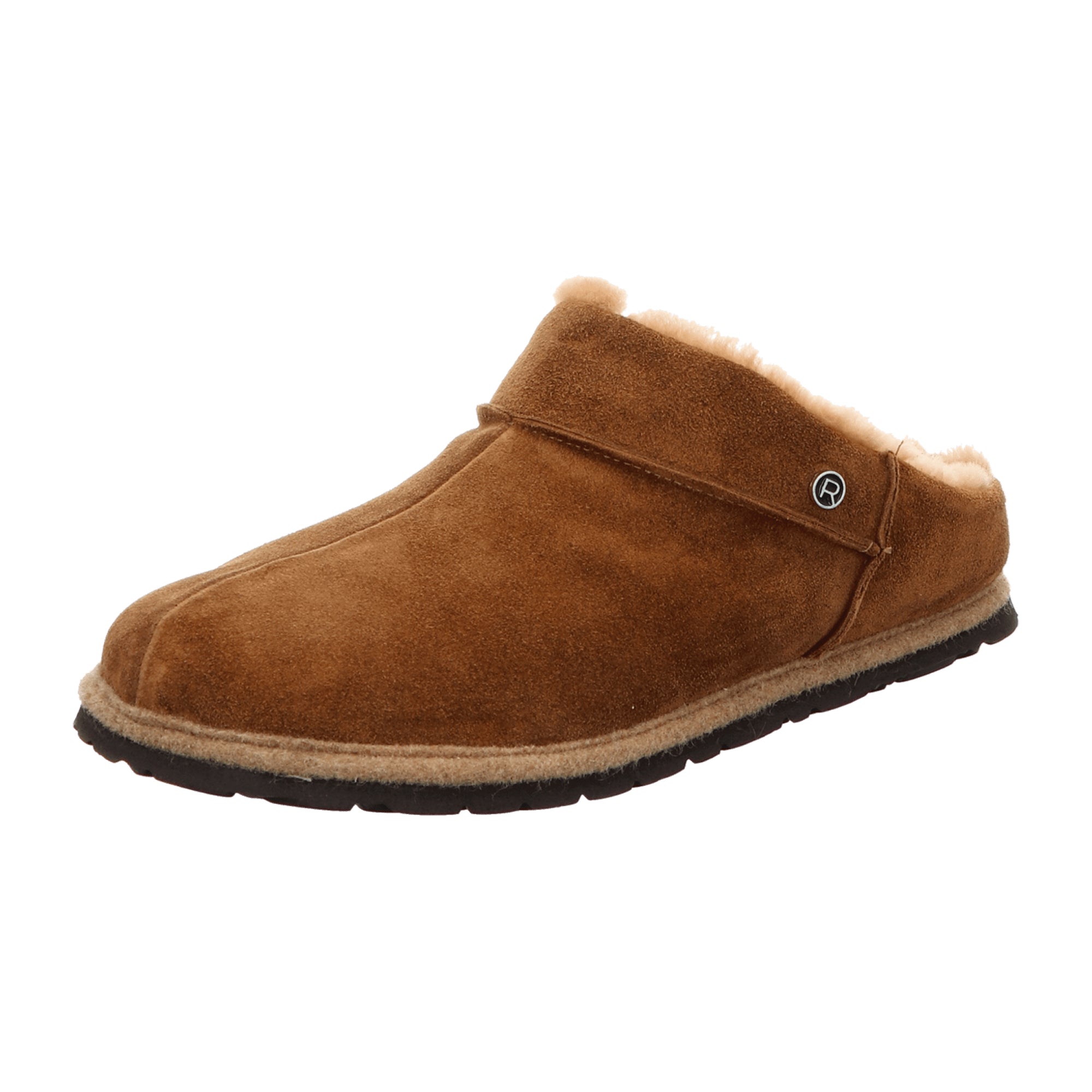 Rohde Gardena Women's Brown Slip-On Shoes, Suede Leather, Warm Lined