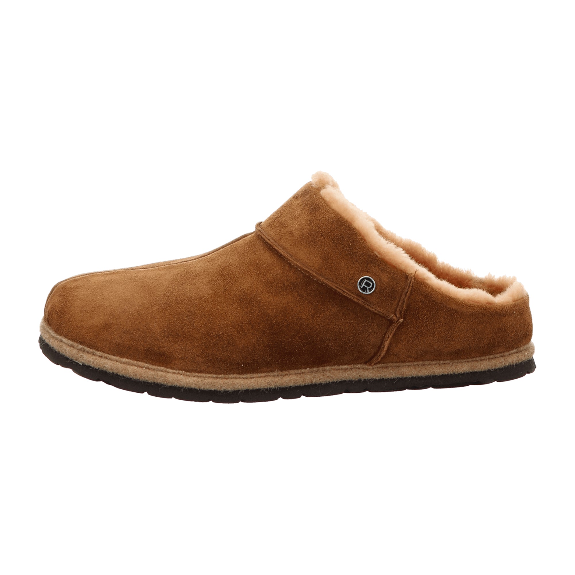 Rohde Gardena Women's Brown Slip-On Shoes, Suede Leather, Warm Lined