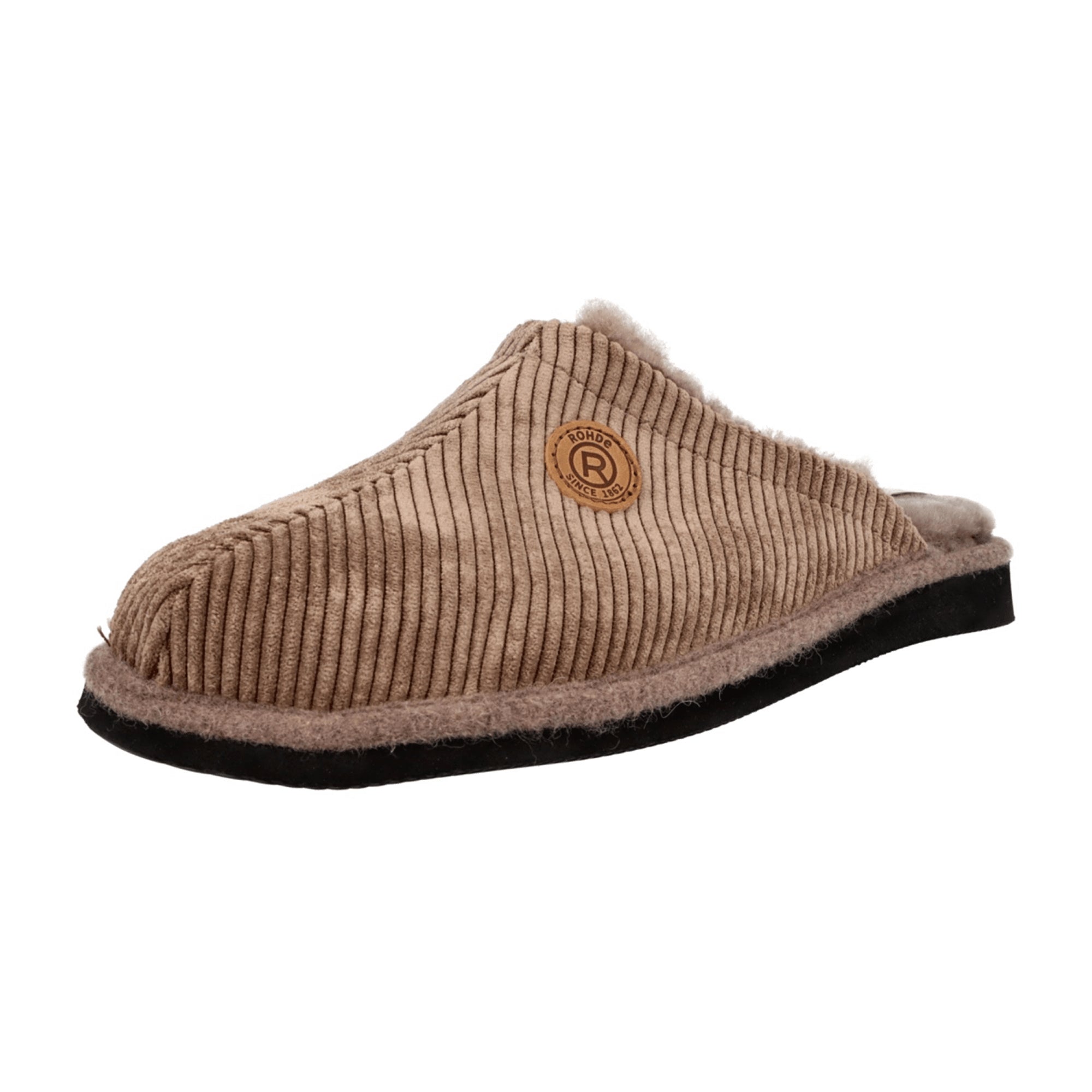 Rohde Men's Brown Slippers Comfortable Flat Shoes for Fall Winter