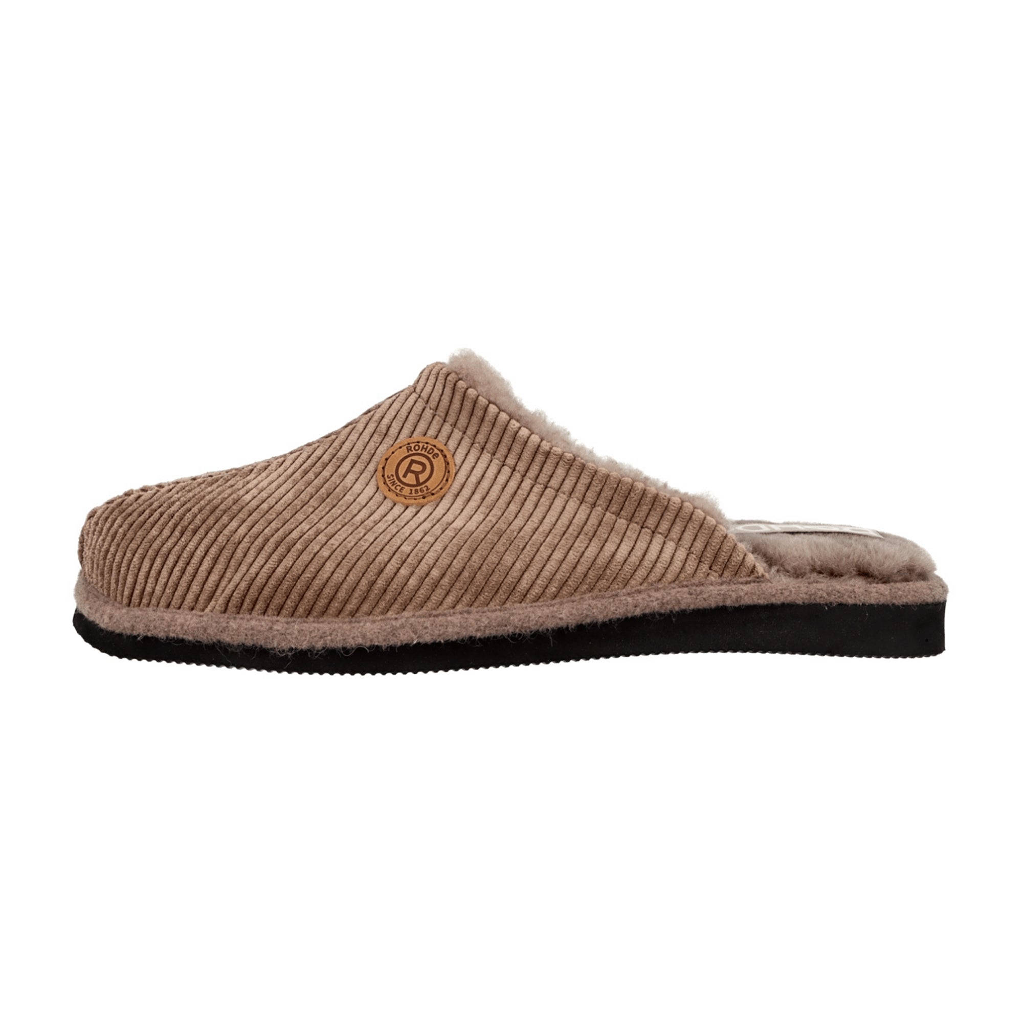 Rohde Men's Brown Slippers Comfortable Flat Shoes for Fall Winter