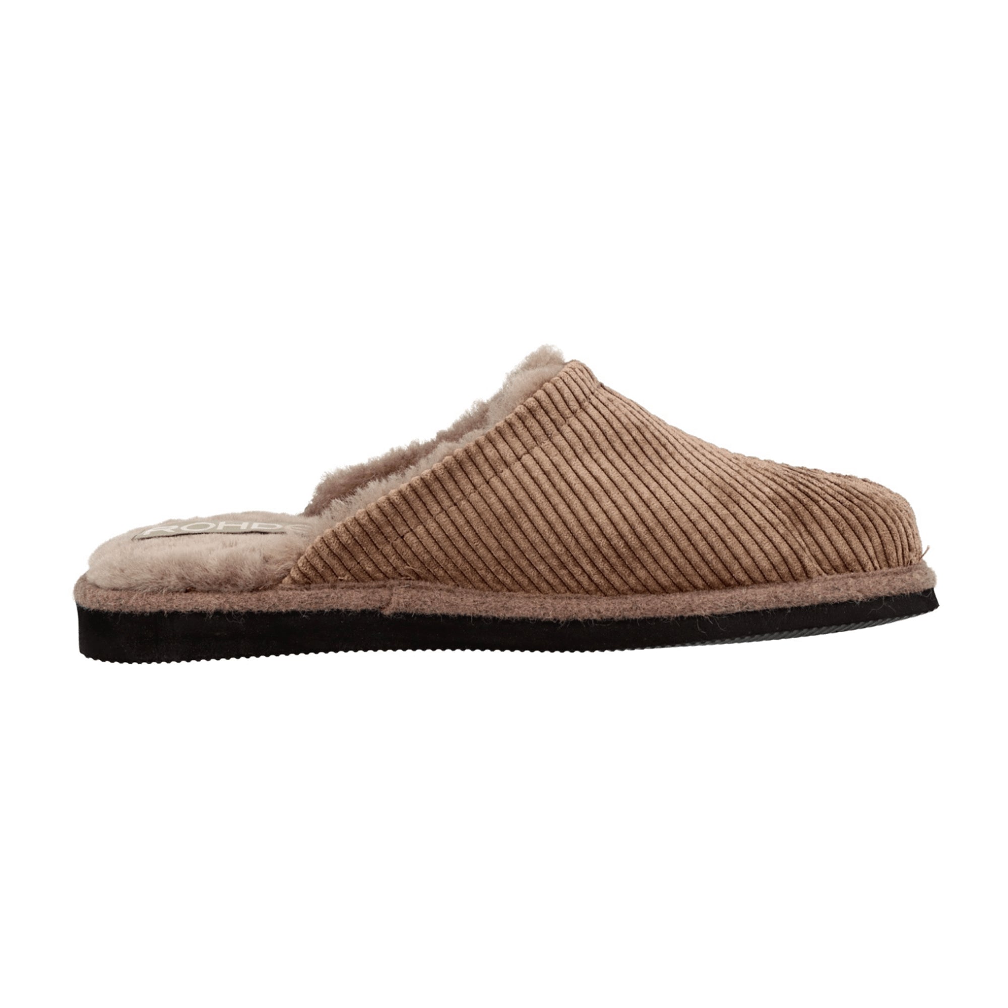 Rohde Men's Brown Slippers Comfortable Flat Shoes for Fall Winter