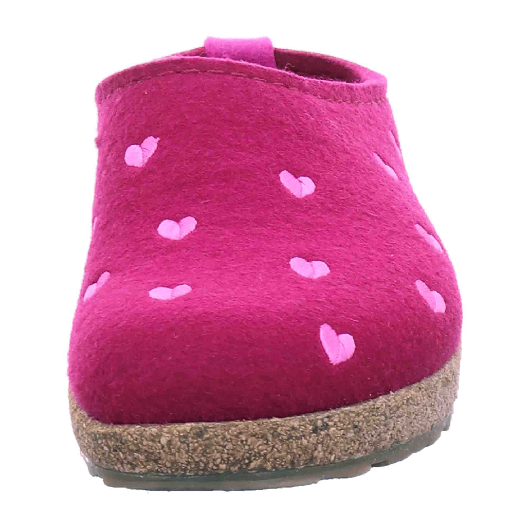 Haflinger Women's Slippers in Pink - Comfortable & Stylish Indoor Footwear