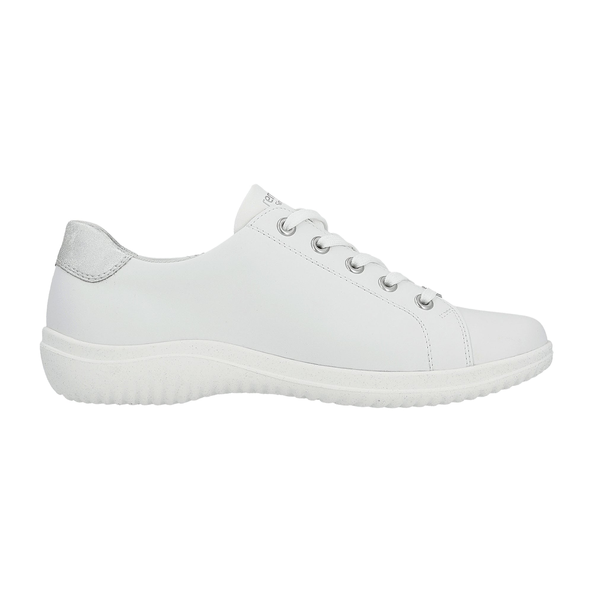 Remonte D1E0081 Women's White Leather Sneakers with Removable Insole