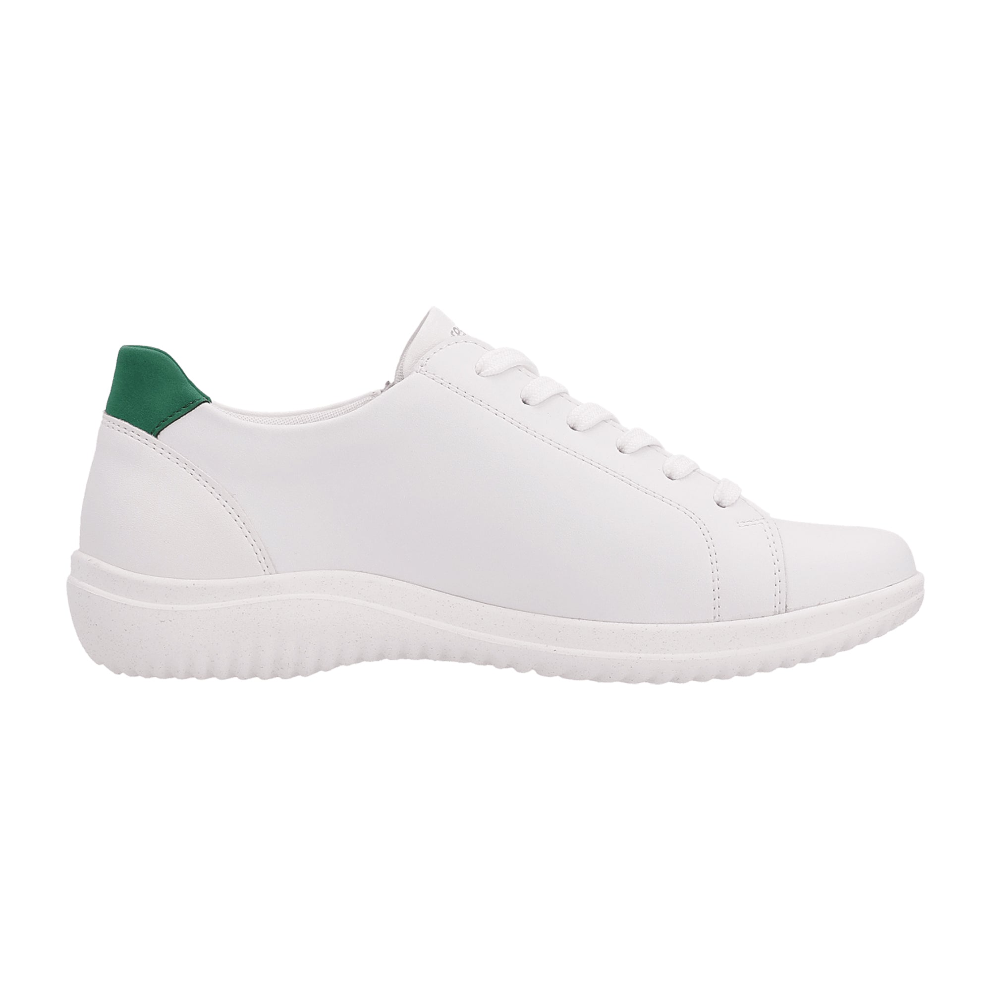 Remonte Women's White Lace-Up Shoes Genuine Leather with Removable Insole