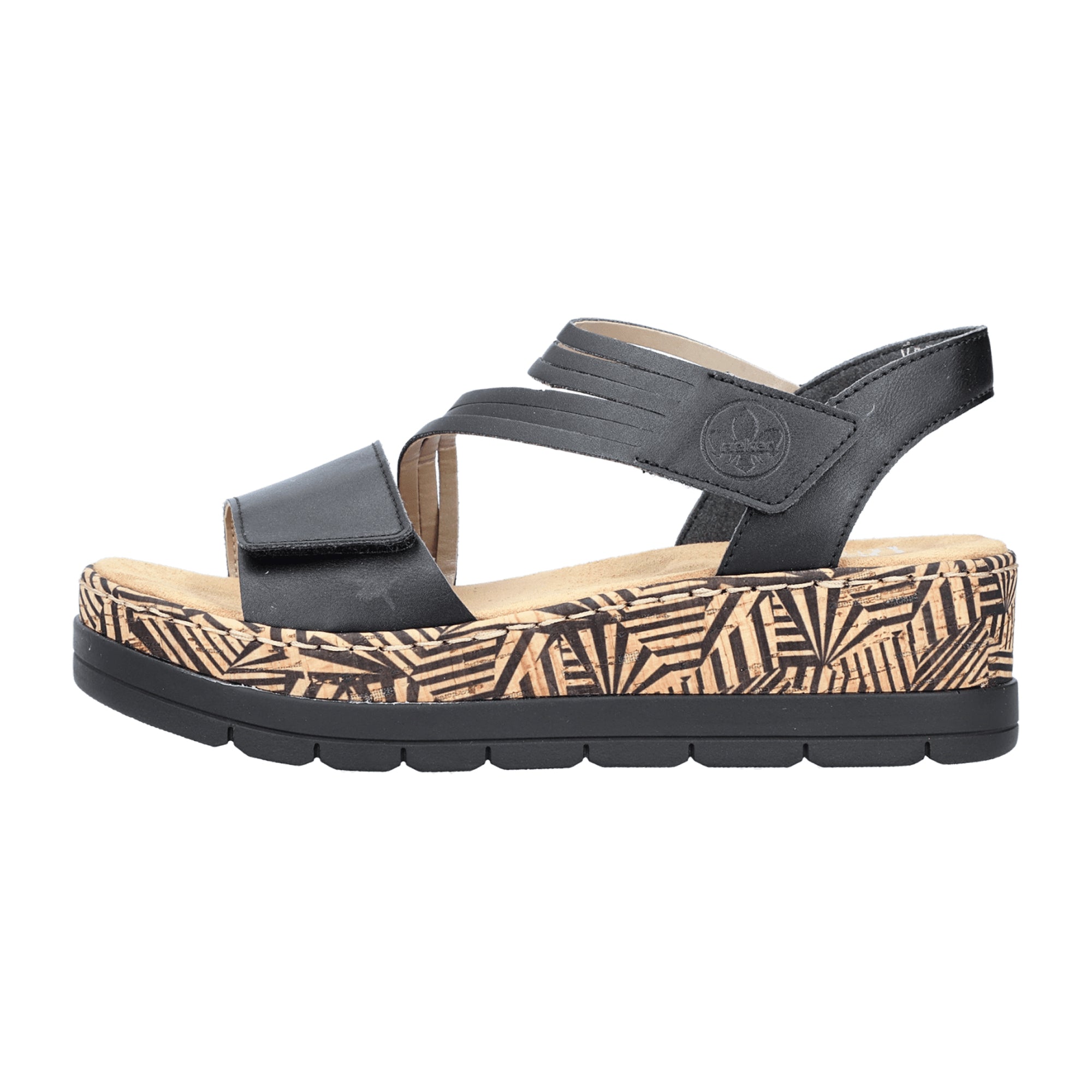 Rieker Black Women's Sandals Comfortable and Stylish