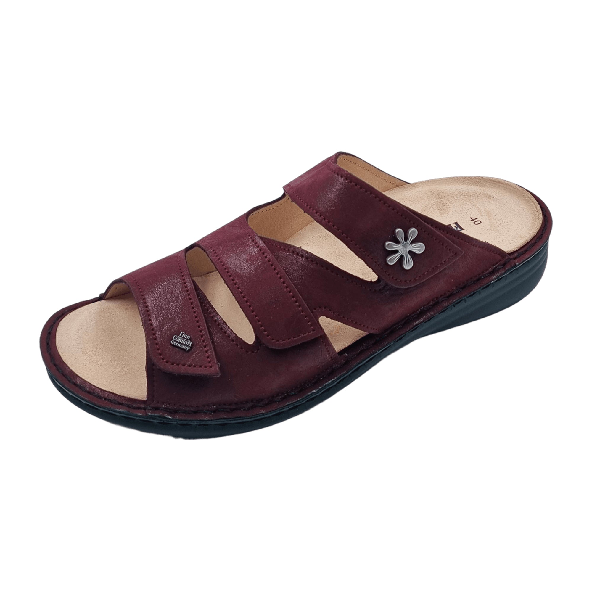 Finn Comfort Women's Comfort Slides - Stylish Red