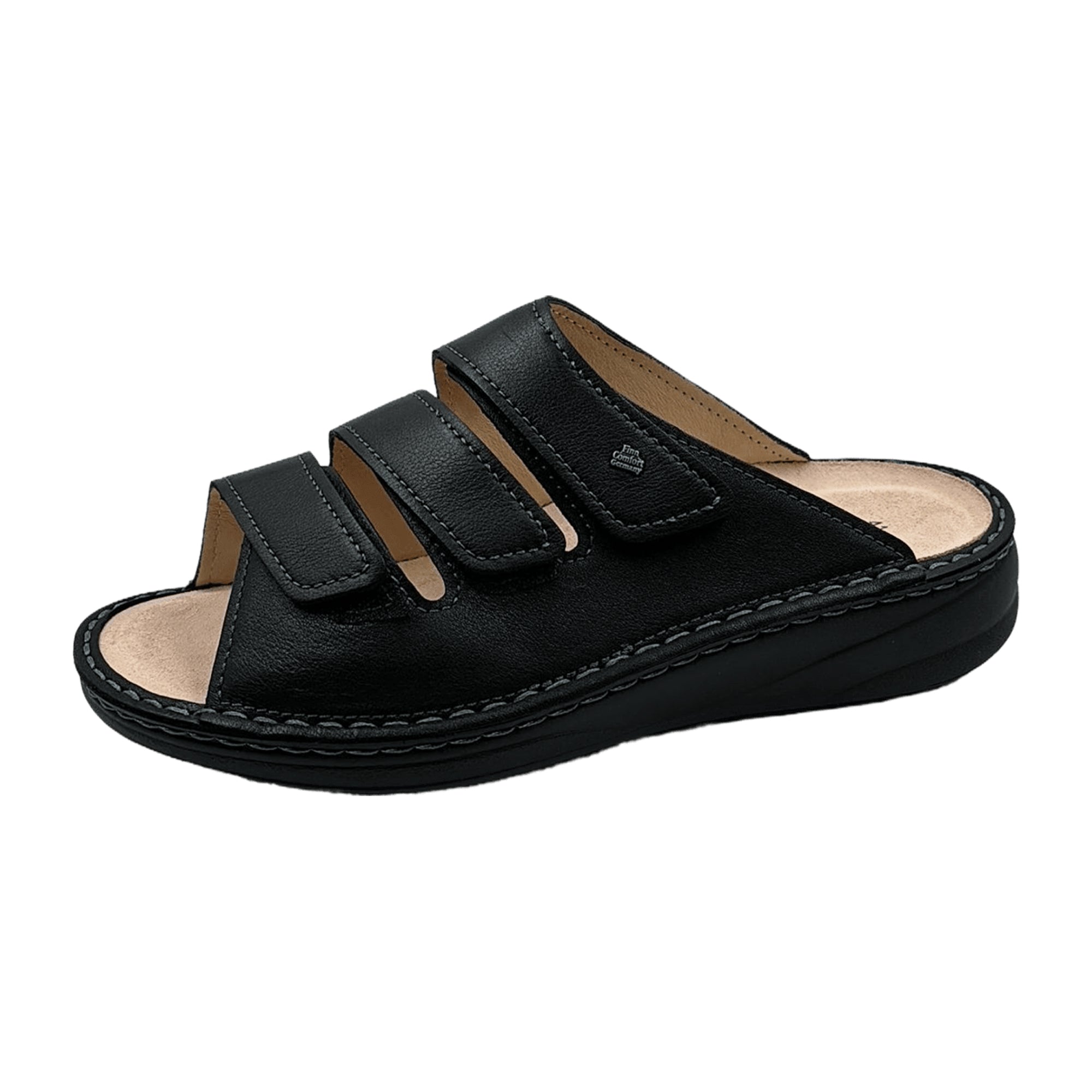 Finn Comfort Men's Comfort Sandals - Durable & Stylish Black Leather