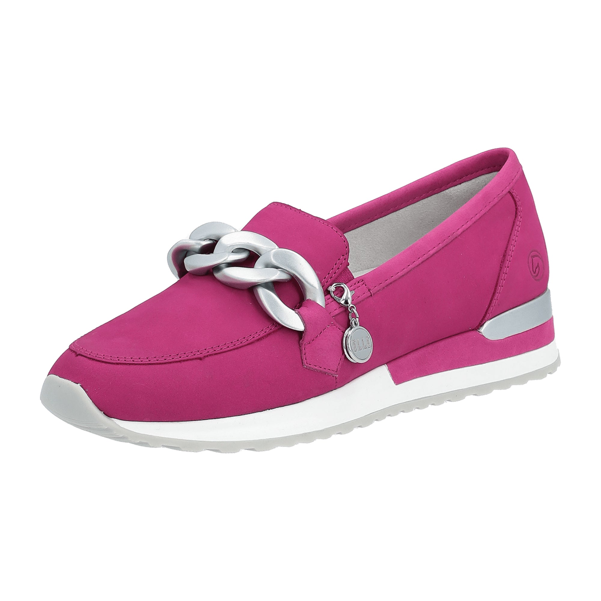 Remonte Pink Slip-On Women's Shoes R254432 Suede Upper Textile Lining