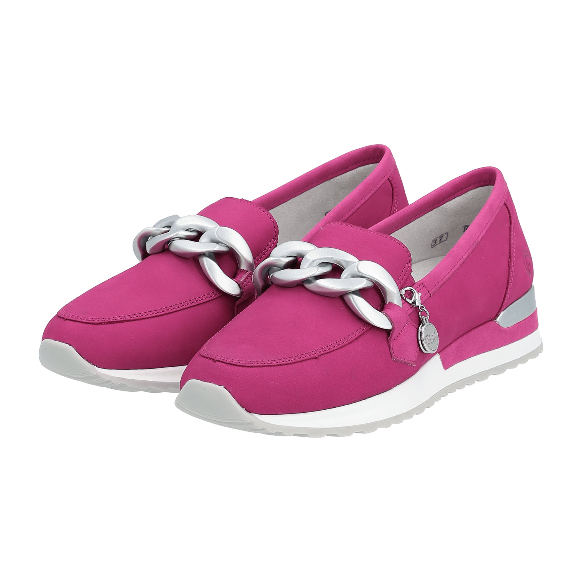 Remonte Pink Slip-On Women's Shoes R254432 Suede Upper Textile Lining