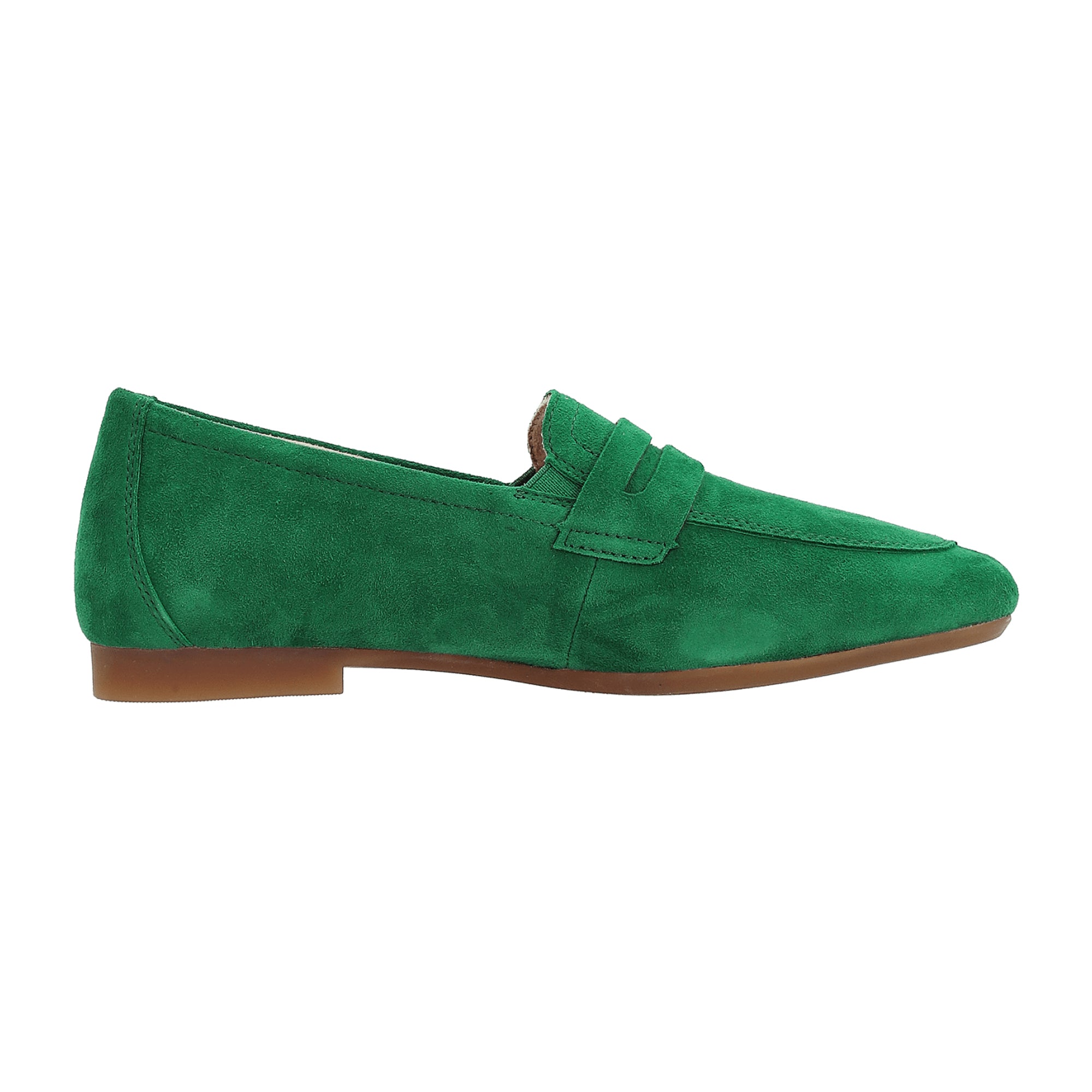 Remonte Women's Green Slip-On Leather Shoes with Removable Insole