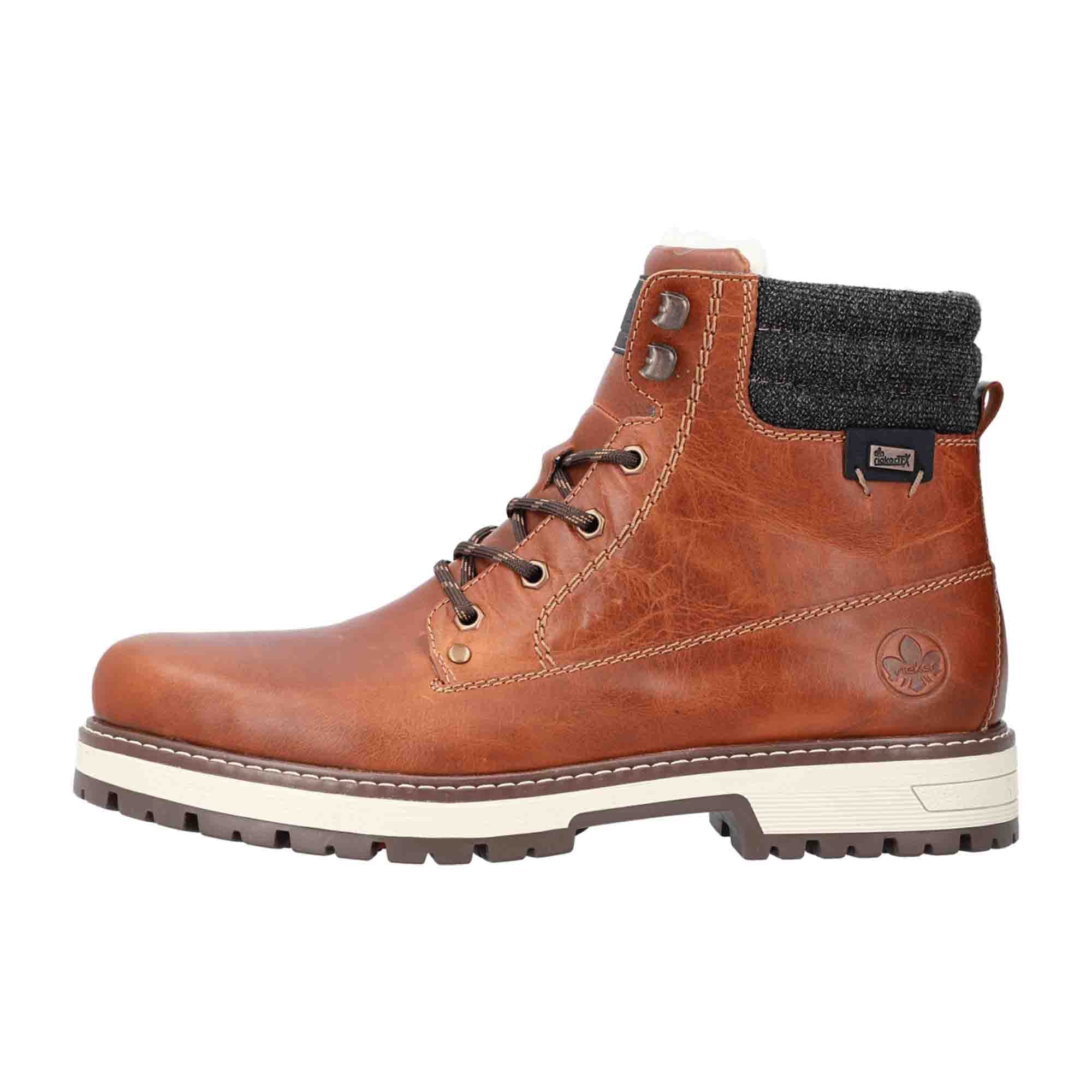 Rieker HWK Men's Brown Boots Durable and Comfortable Footwear