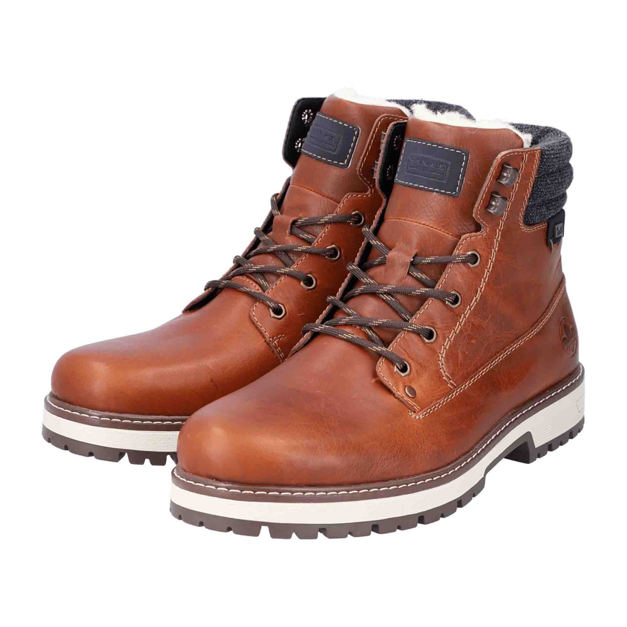 Rieker HWK Men's Brown Boots Durable and Comfortable Footwear