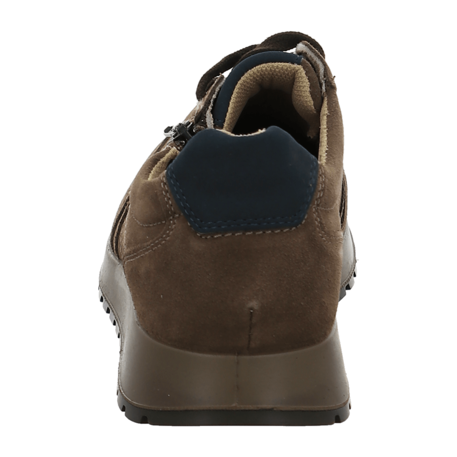 ARA Matteo Wide Fit HMATTEO Men's Velour Leather Sneakers Lace-Up Brown
