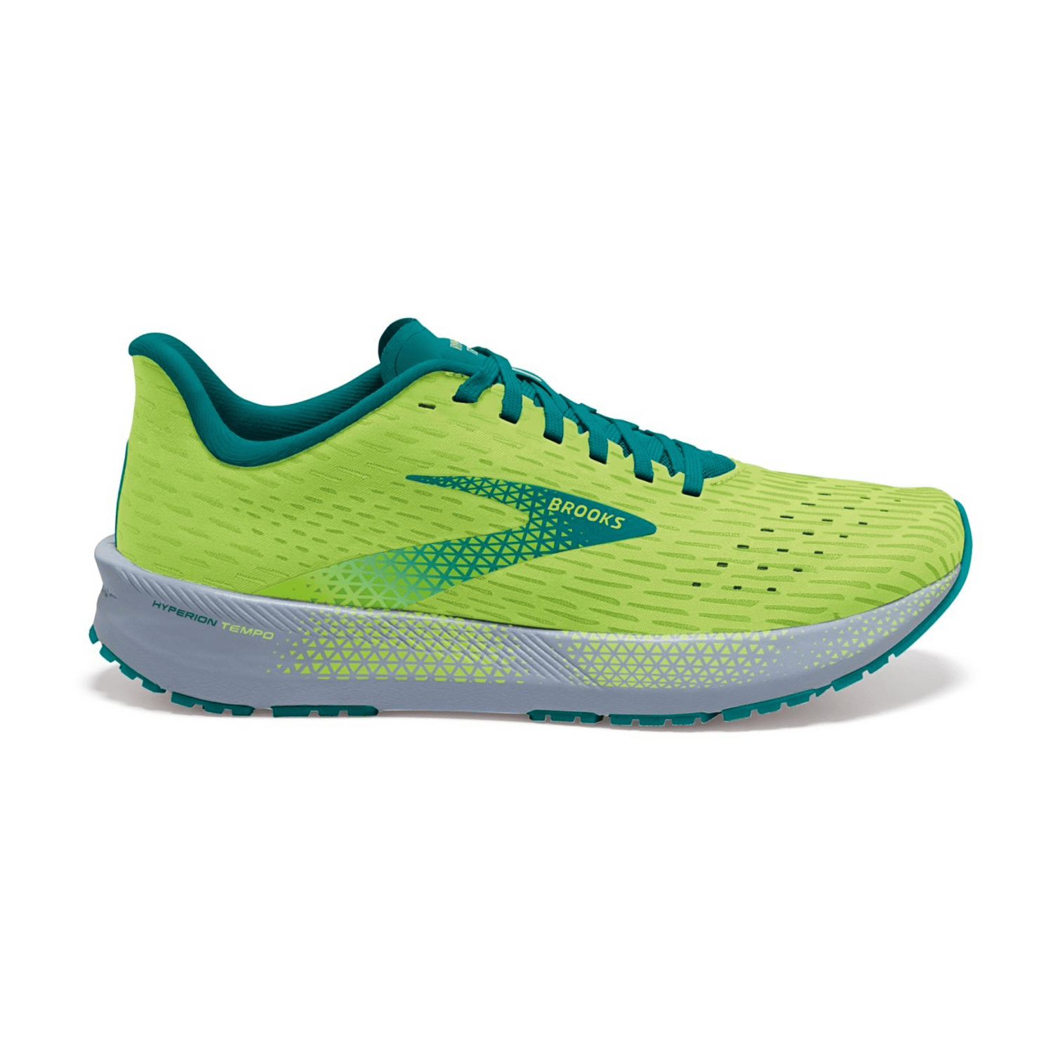 Brooks Hyperion Tempo Men Running Shoes Green Textile Rubber Sole