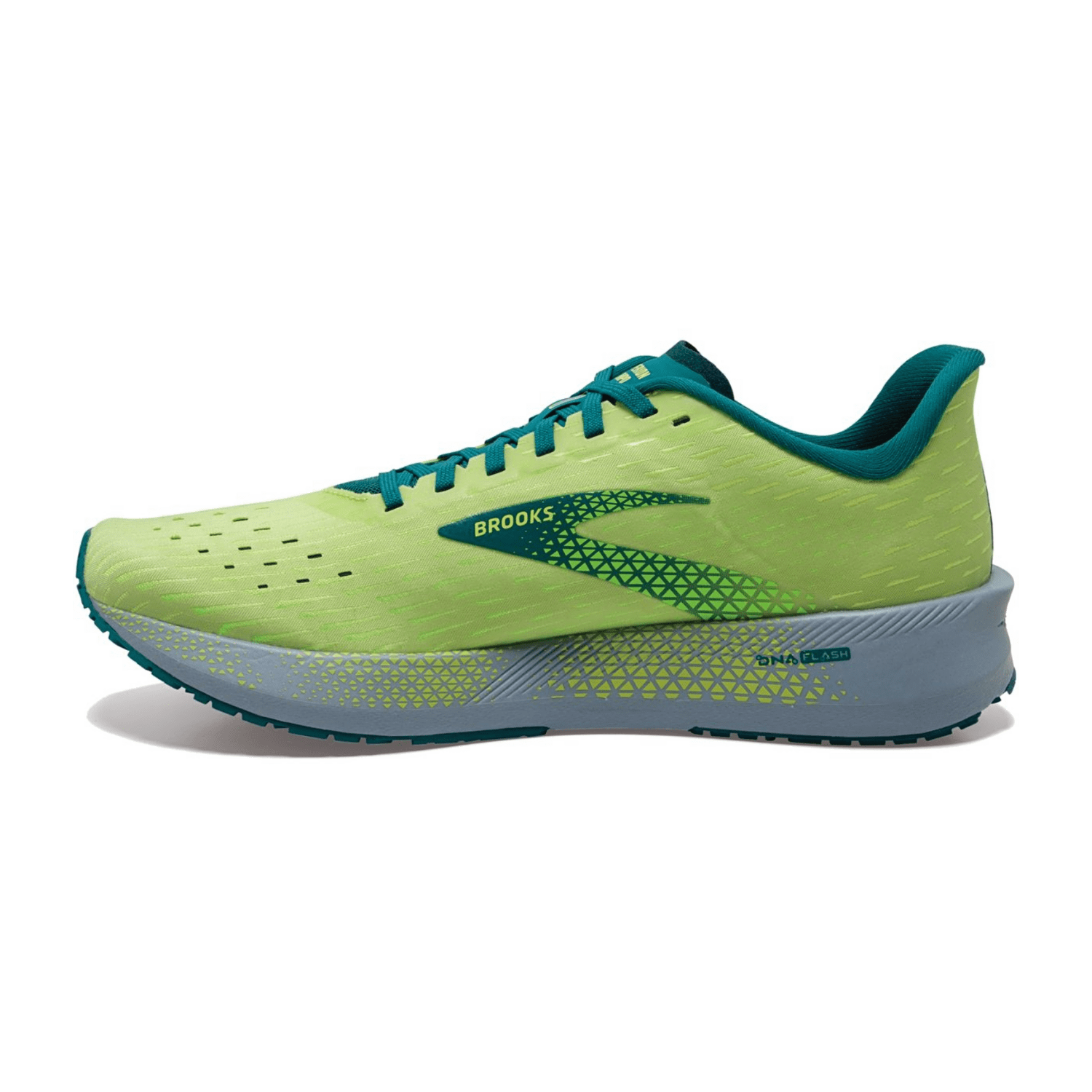 Brooks Hyperion Tempo Men Running Shoes Green Textile Rubber Sole