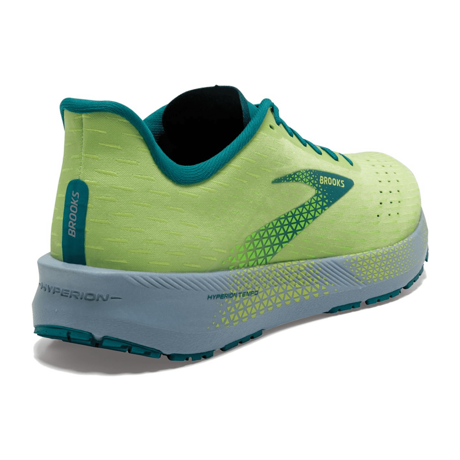 Brooks Hyperion Tempo Men Running Shoes Green Textile Rubber Sole