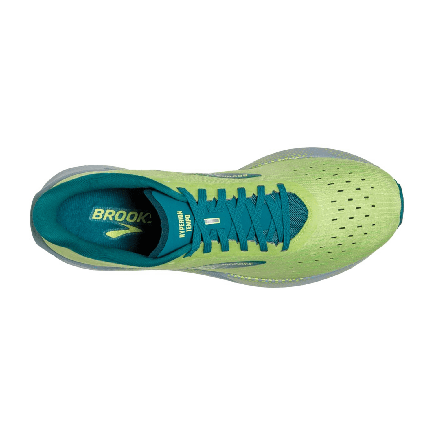Brooks Hyperion Tempo Men Running Shoes Green Textile Rubber Sole