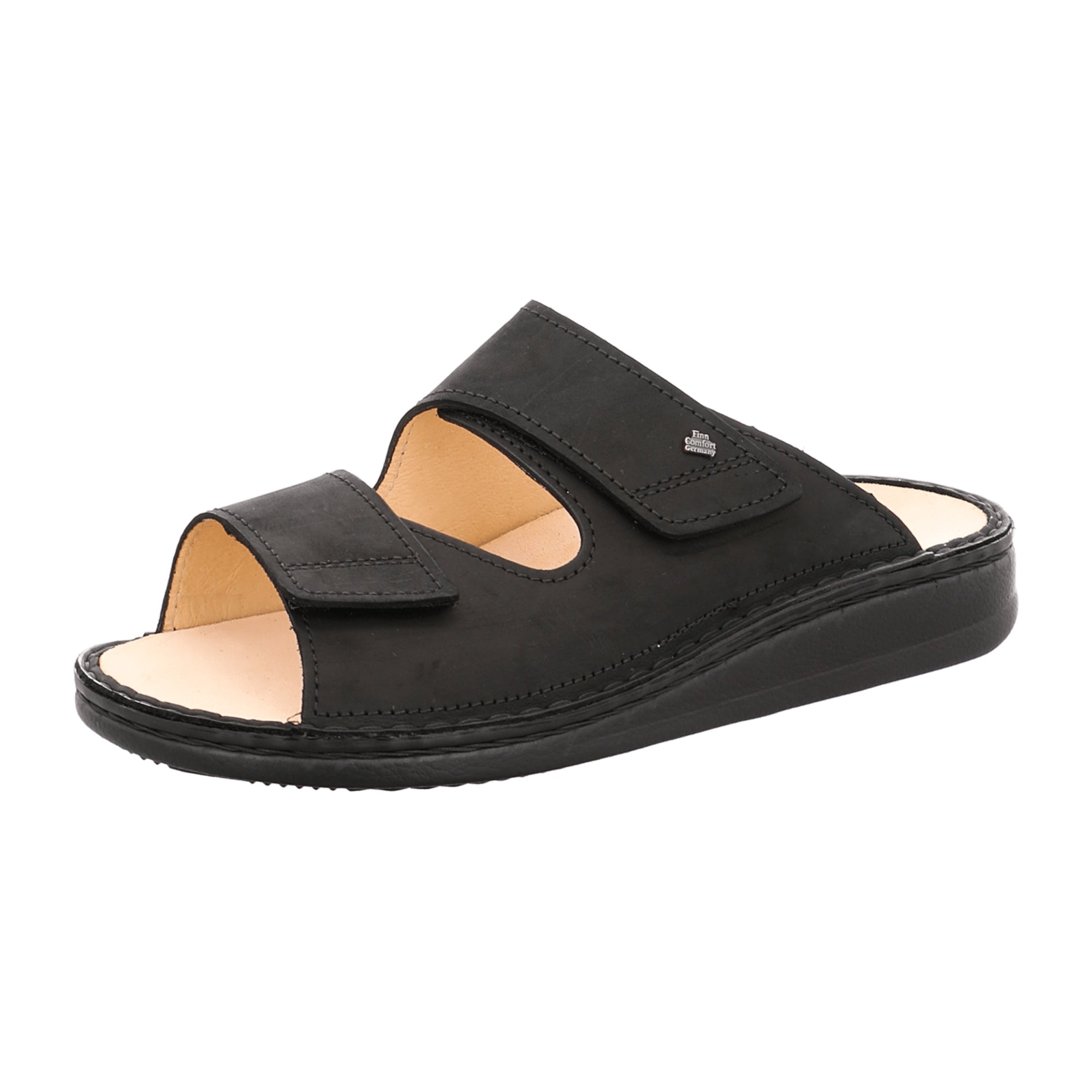 Finn Comfort Riad Men's Comfort Sandals - Elegant Black Leather