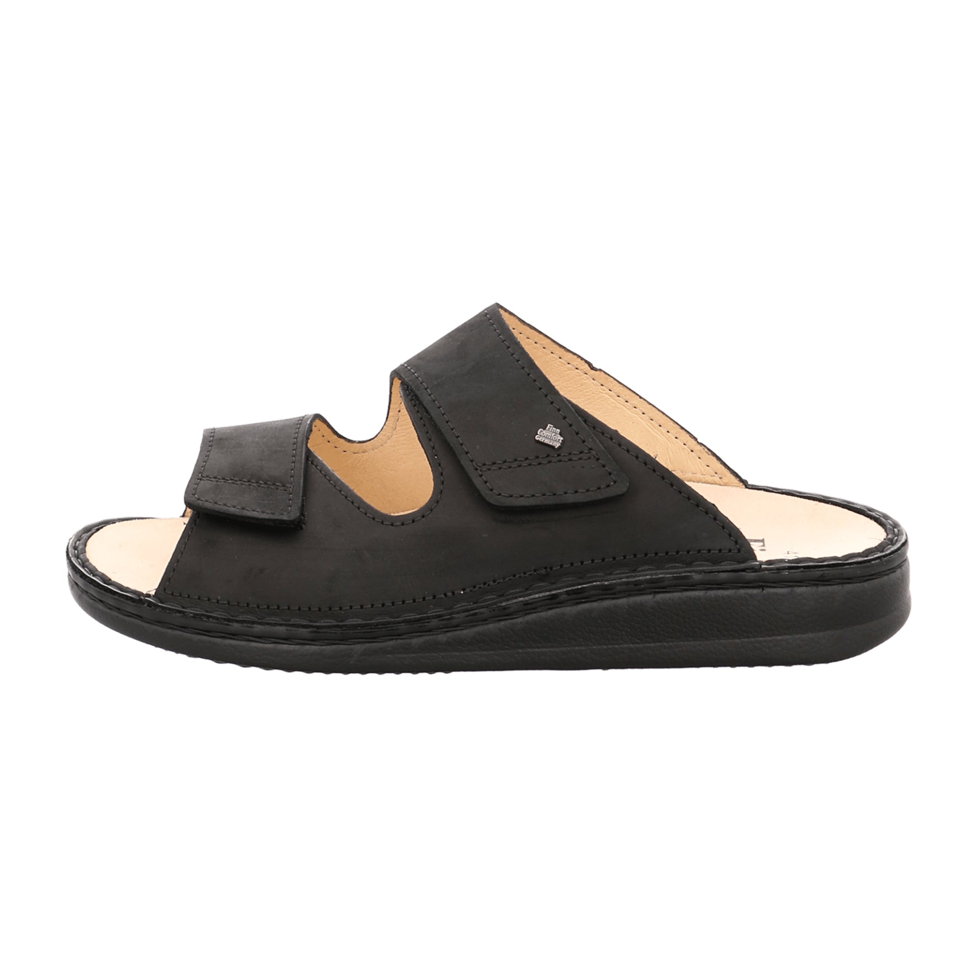 Finn Comfort Riad Men's Comfort Sandals - Elegant Black Leather