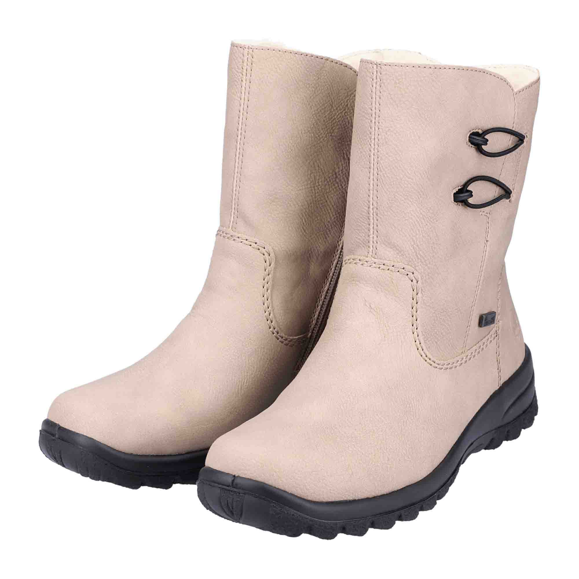 Rieker Beige Women's Boots Z7172-62 Fall Winter Collection