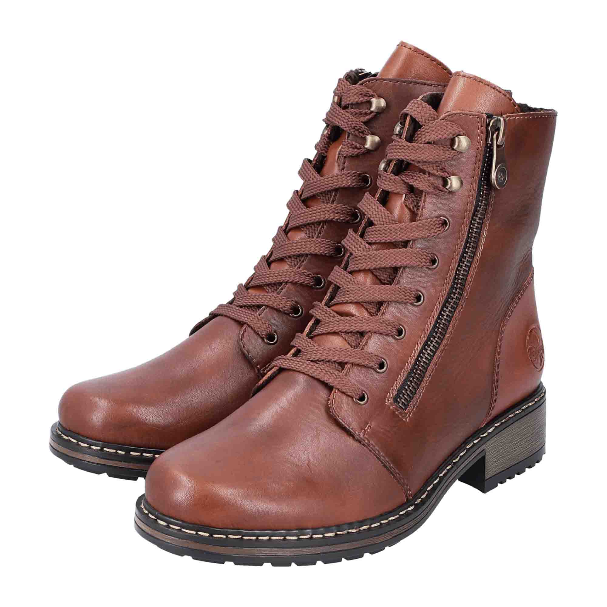 Rieker HWK Women's Brown Boots for Fall and Winter