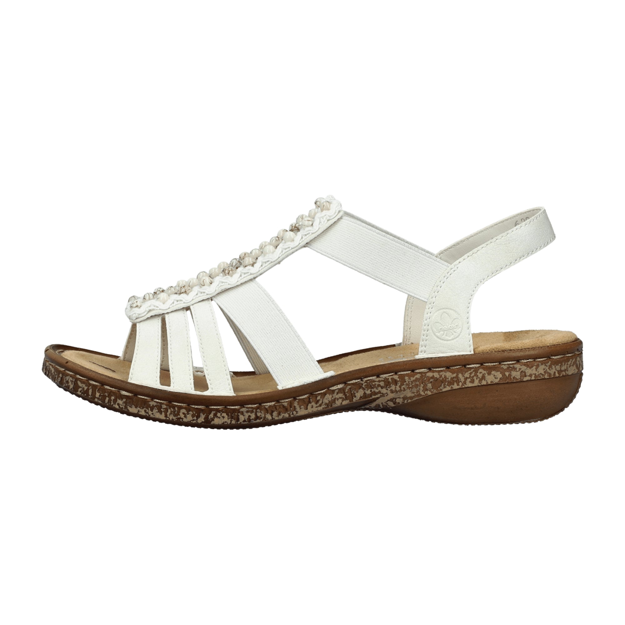 Rieker Corrales Women's White Slip-On Shoes Synthetic Leather Spring Summer