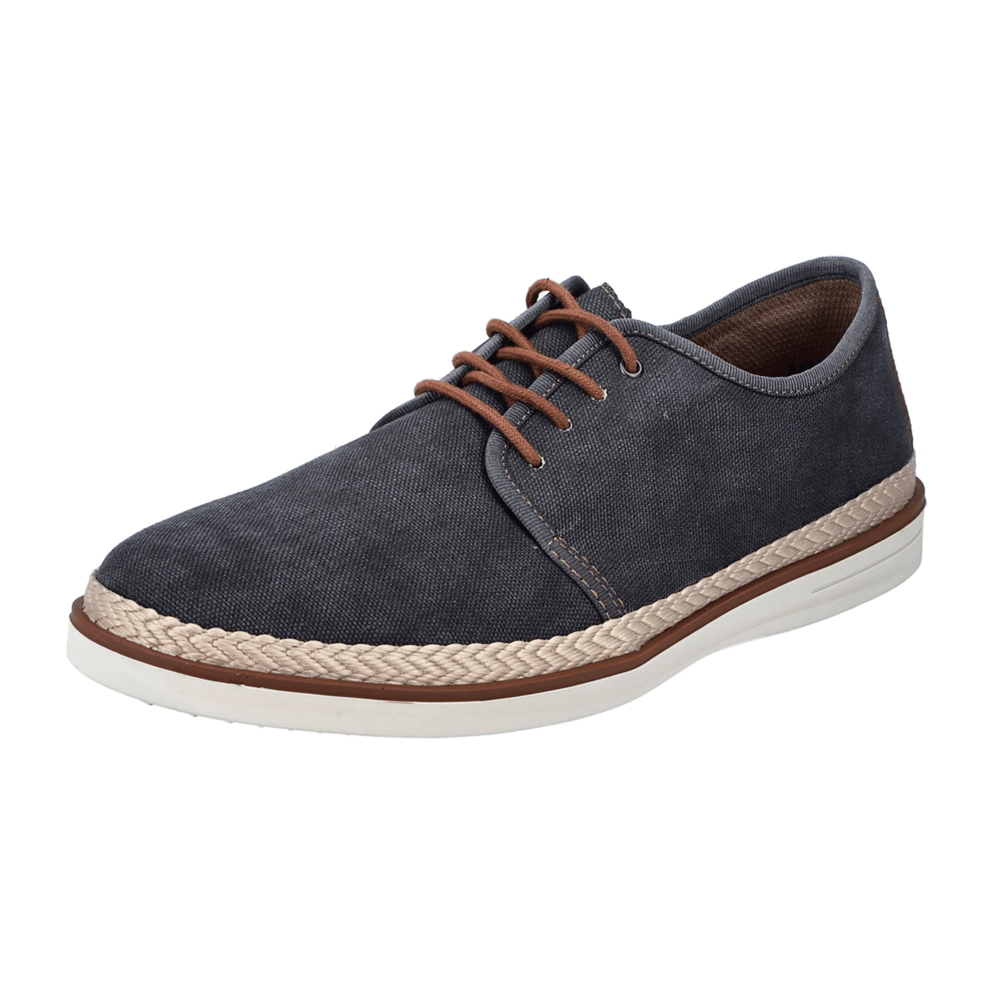 Rieker FSK Men's Casual Shoes Gray Textile Upper Normal Width Flat Heel