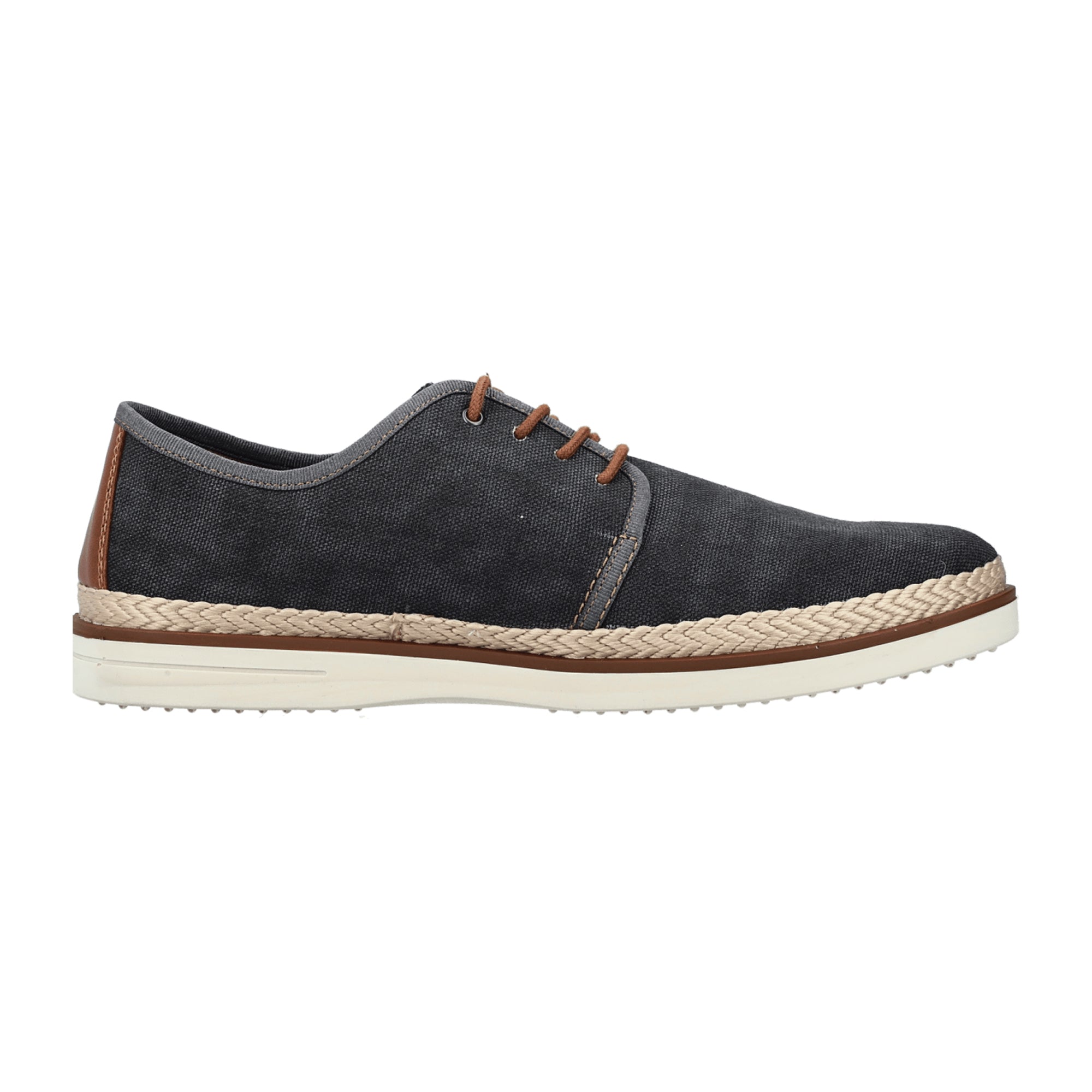 Rieker FSK Men's Casual Shoes Gray Textile Upper Normal Width Flat Heel