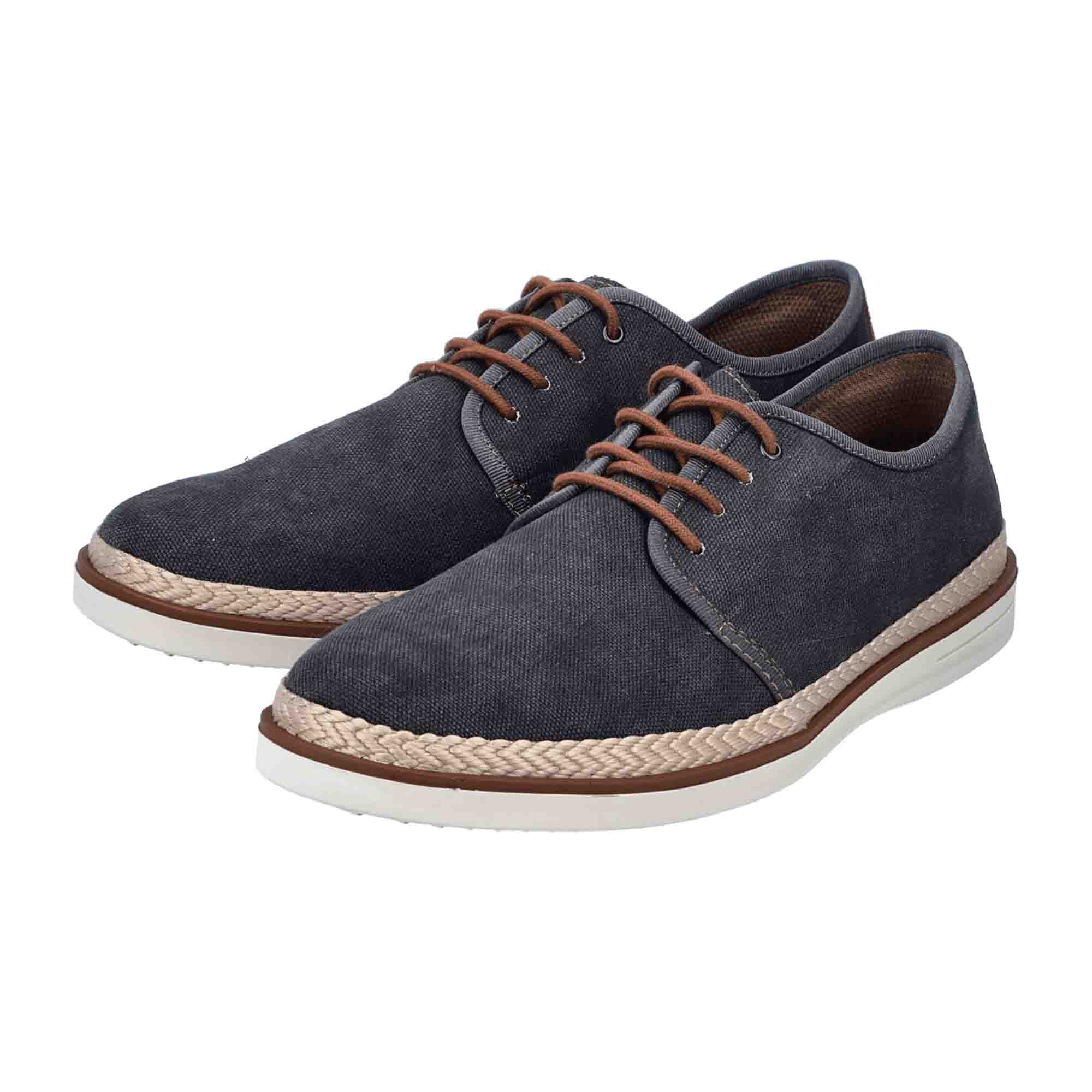 Rieker FSK Men's Casual Shoes Gray Textile Upper Normal Width Flat Heel