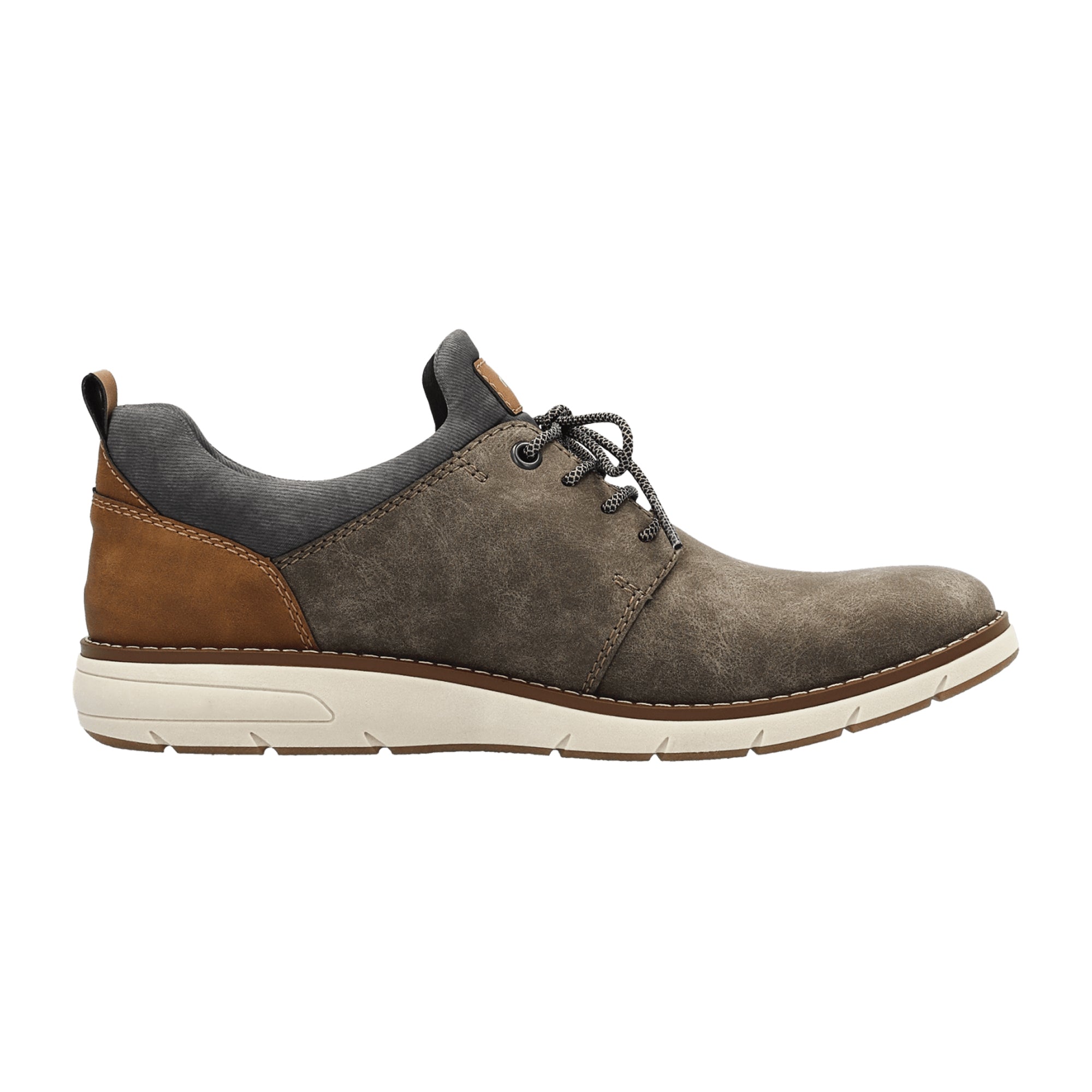 Rieker Morelia Men's Brown Casual Shoes Synthetic Leather Normal Width