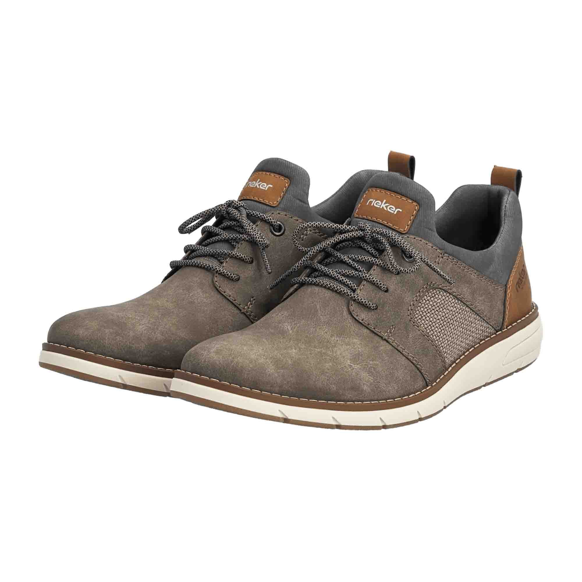 Rieker Morelia Men's Brown Casual Shoes Synthetic Leather Normal Width