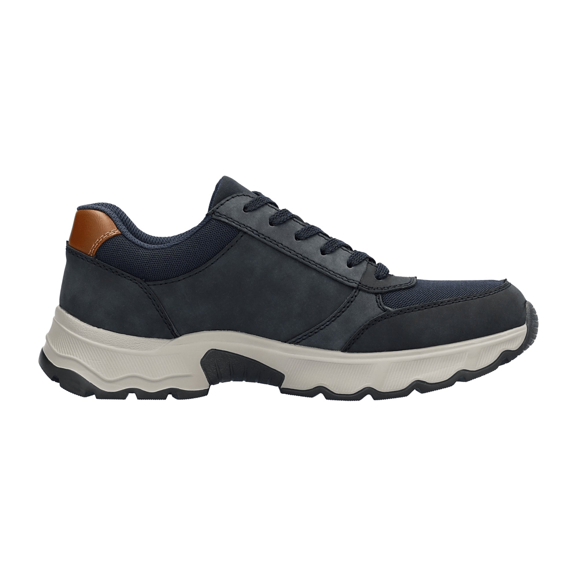 Rieker Men's Blue Leather Casual Shoes