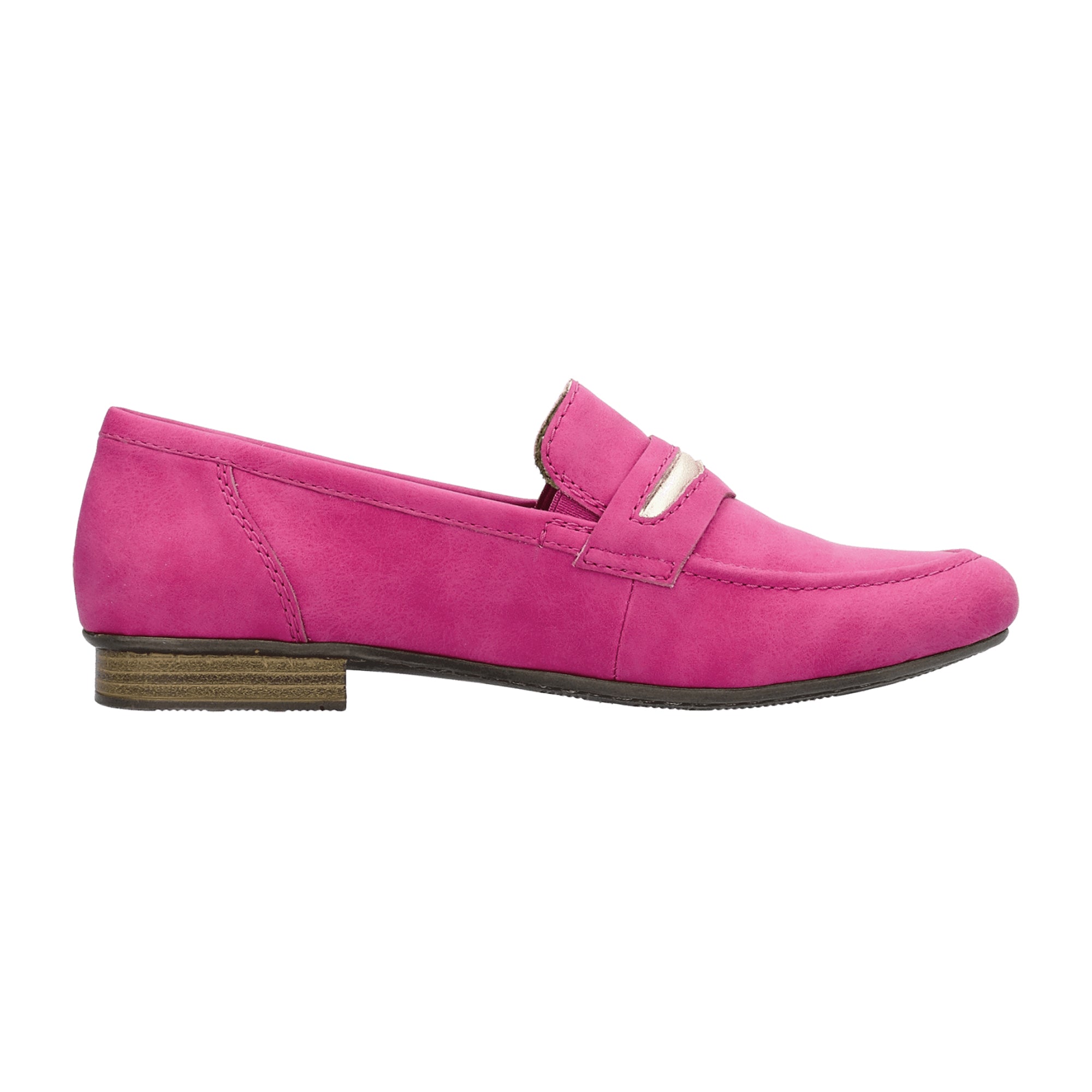 Rieker Morelia Women's Pink Slip-On Shoes Synthetic Upper Textile Lining