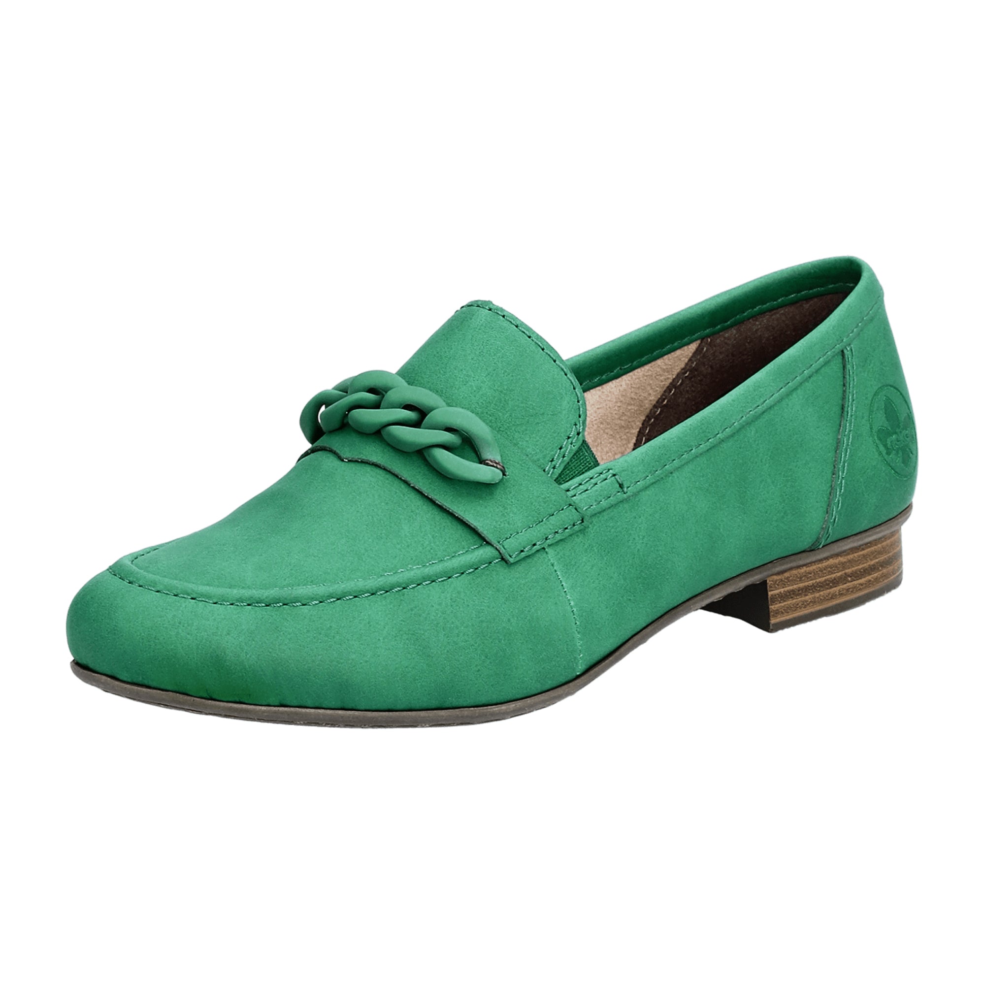 Rieker Morelia Women's Green Slip-On Shoes Synthetic Upper Round Toe