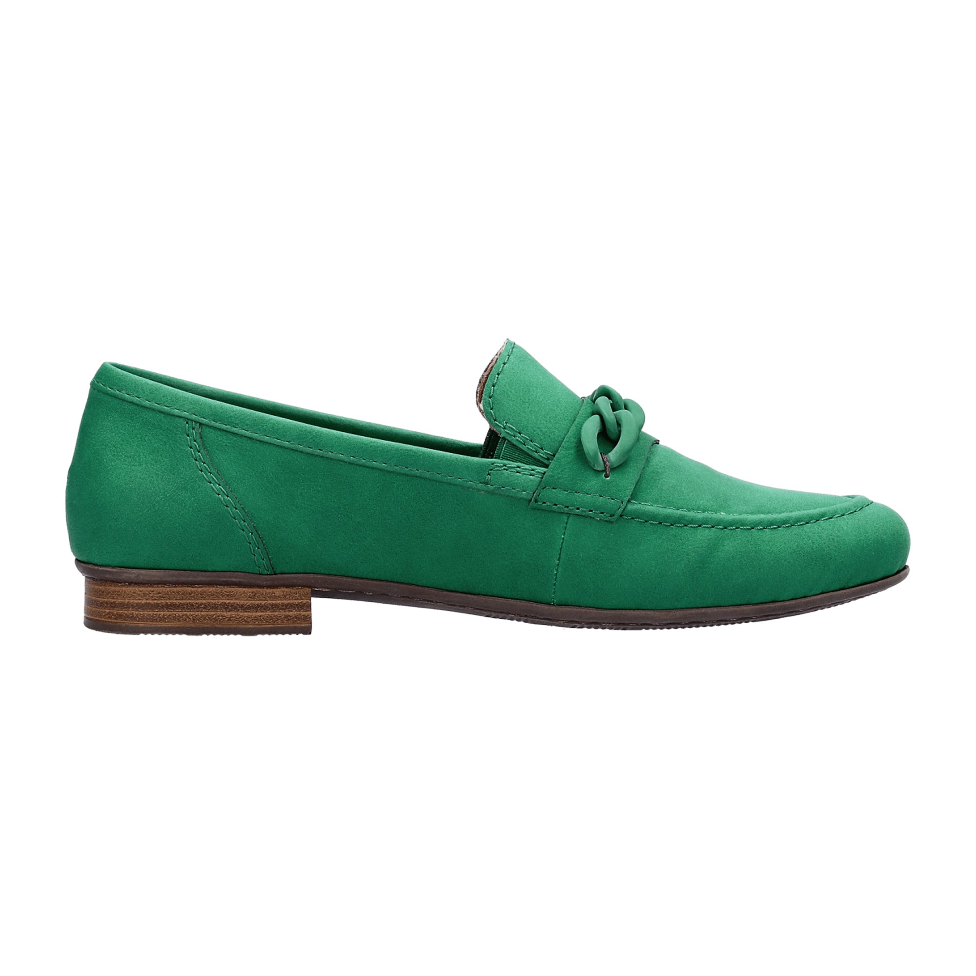 Rieker Morelia Women's Green Slip-On Shoes Synthetic Upper Round Toe