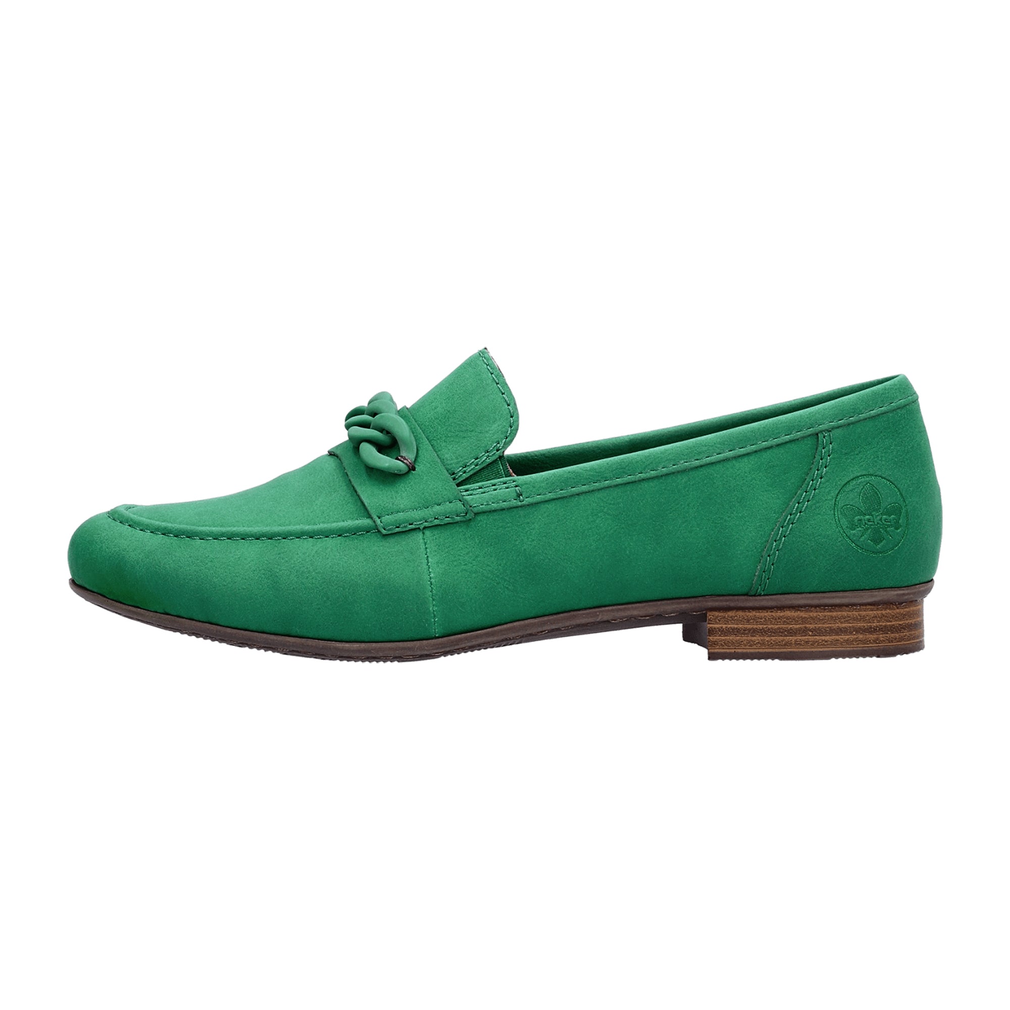 Rieker Morelia Women's Green Slip-On Shoes Synthetic Upper Round Toe