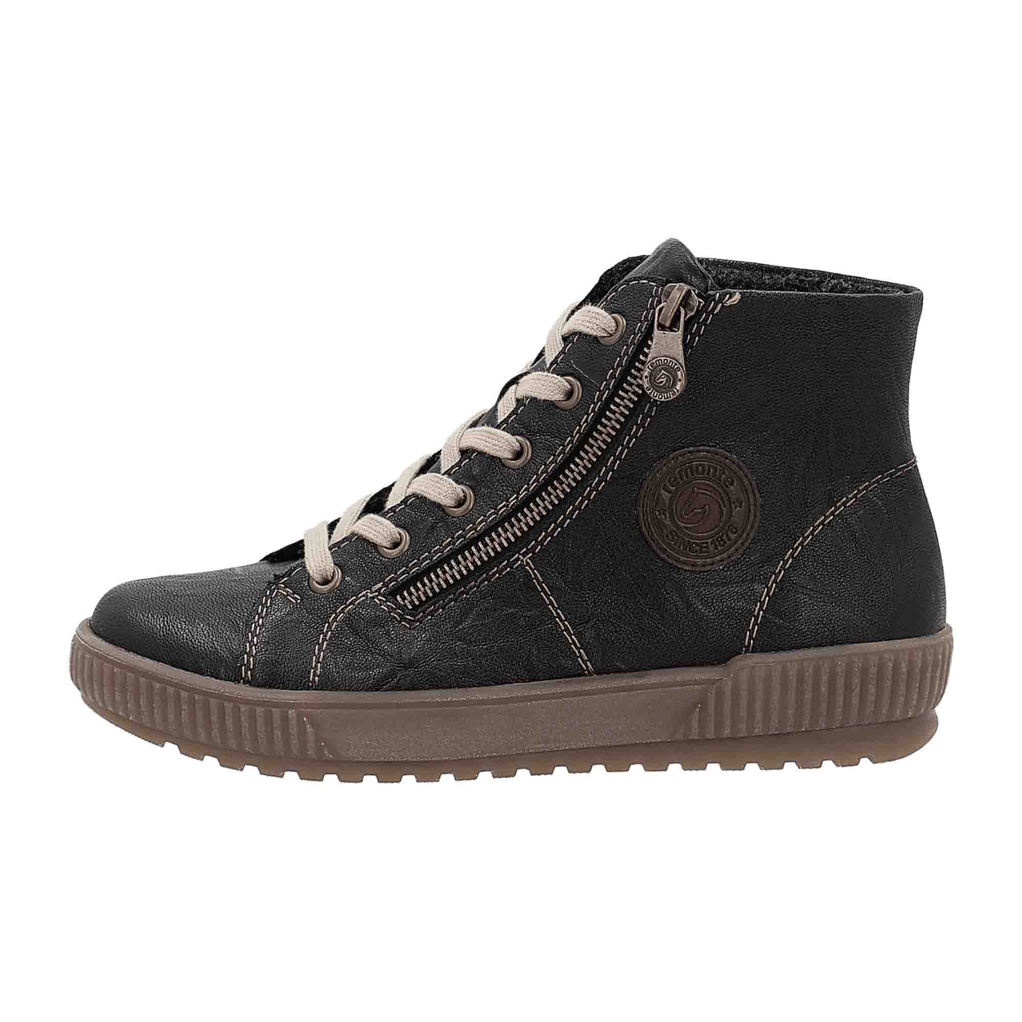 Remonte P1 Women's Black Shoes for Fall Winter