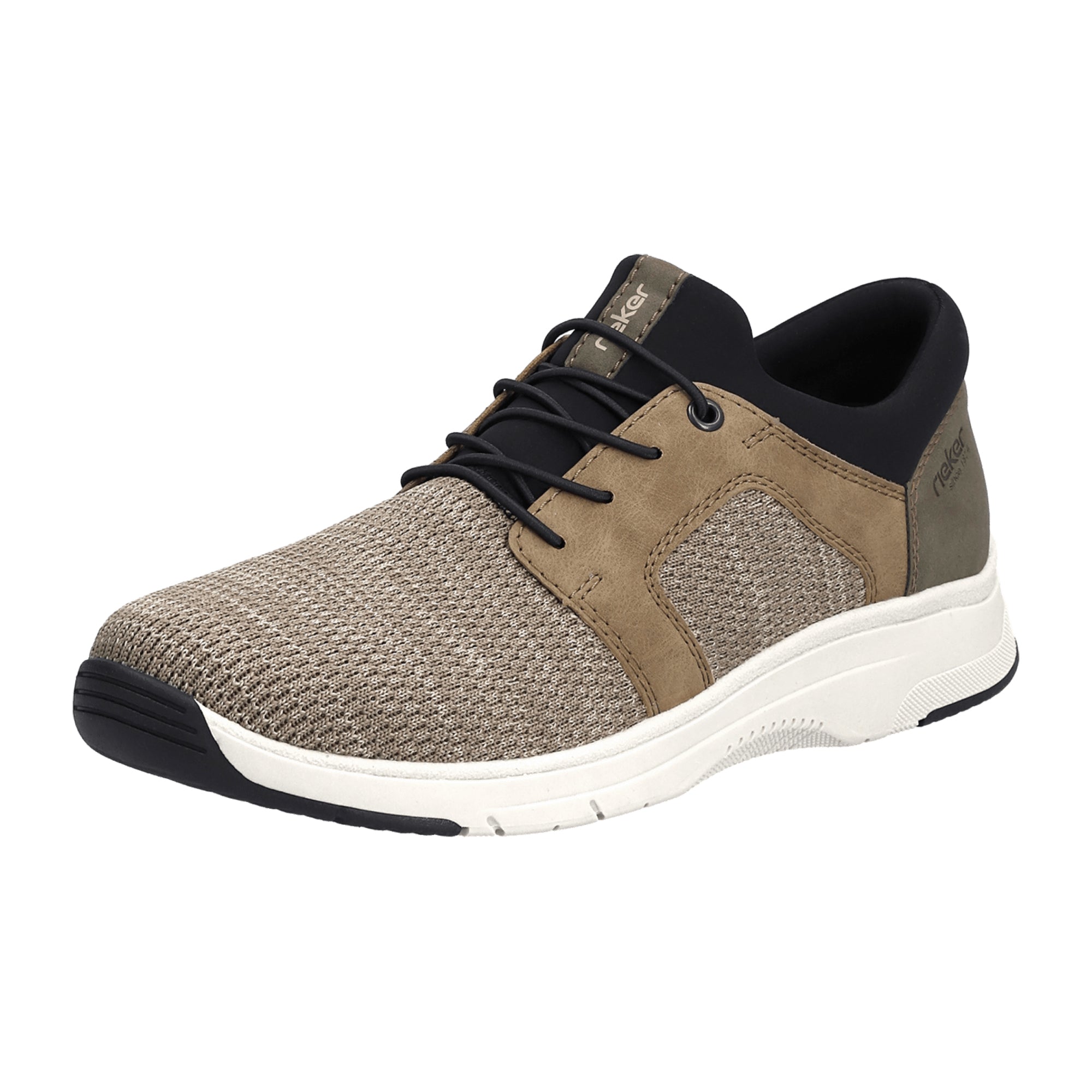 Rieker Beige Men's Casual Shoes Textured Textile Upper Normal Width