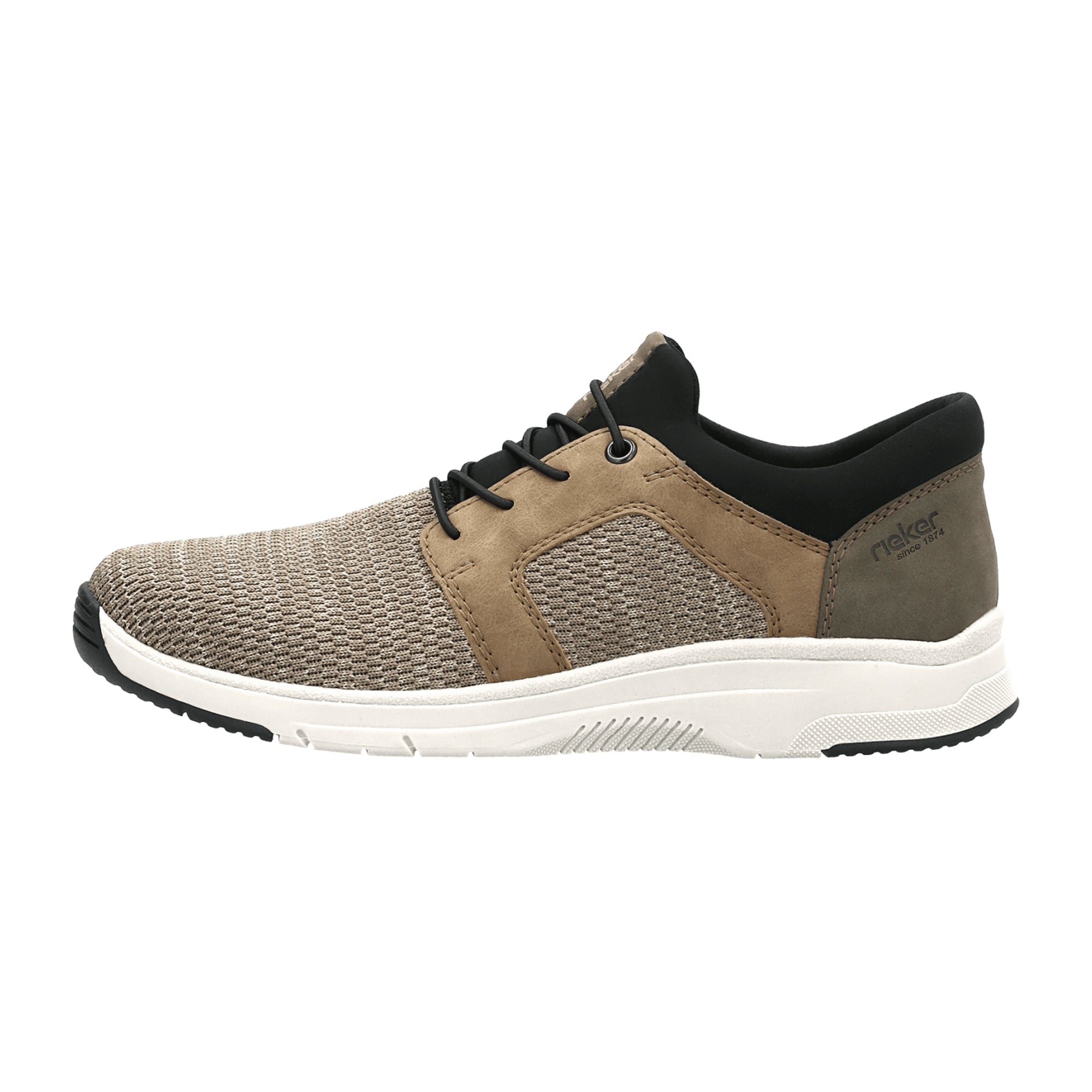 Rieker Beige Men's Casual Shoes Textured Textile Upper Normal Width