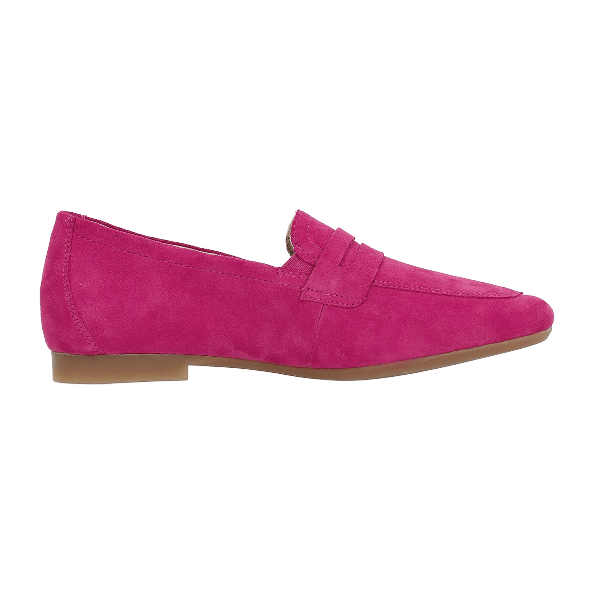 Remonte Fuchsia Sheepsuede Slip-On Shoes for Women Pink Flats