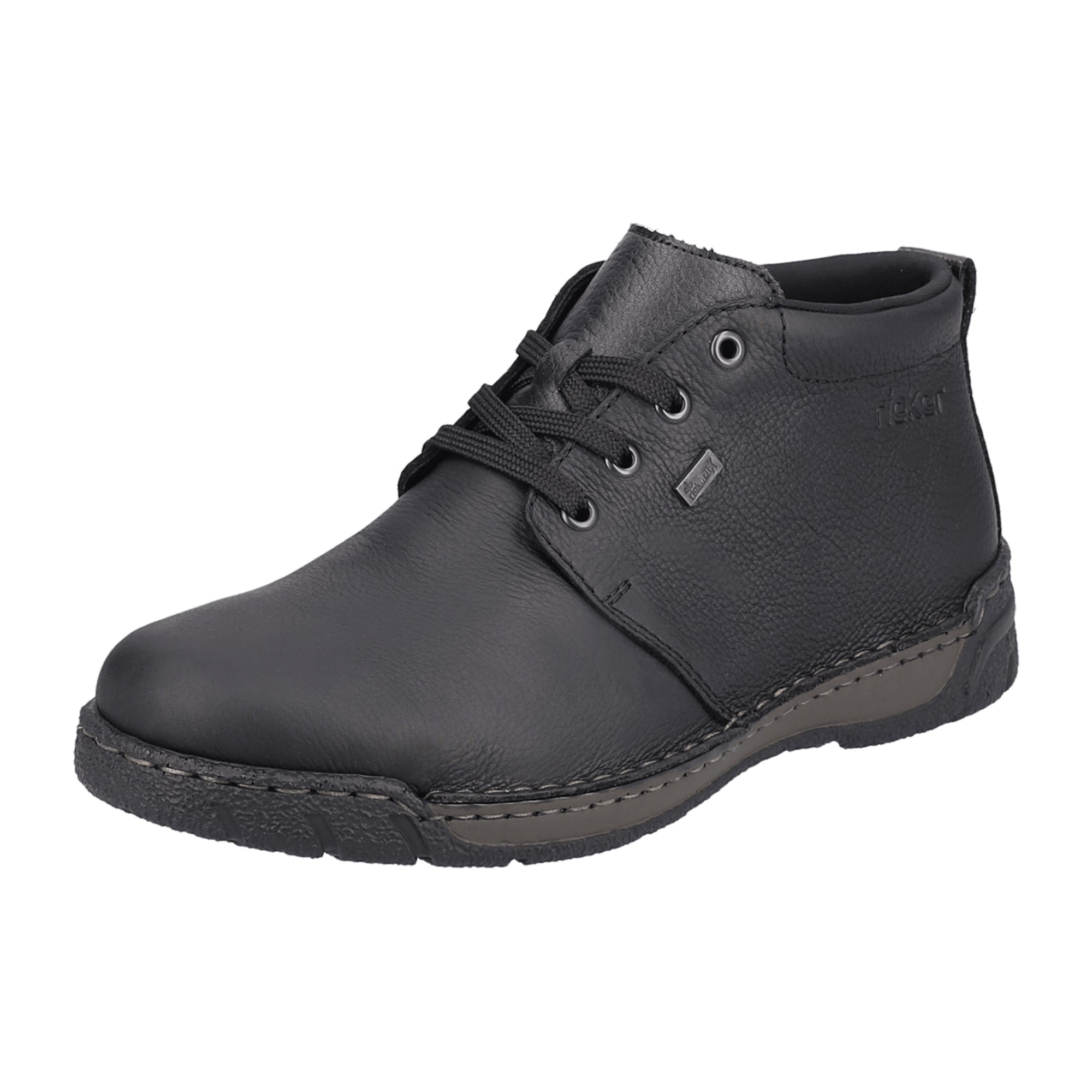 Rieker B0304-00 Men's Black Shoes for Fall Winter Wide Fit