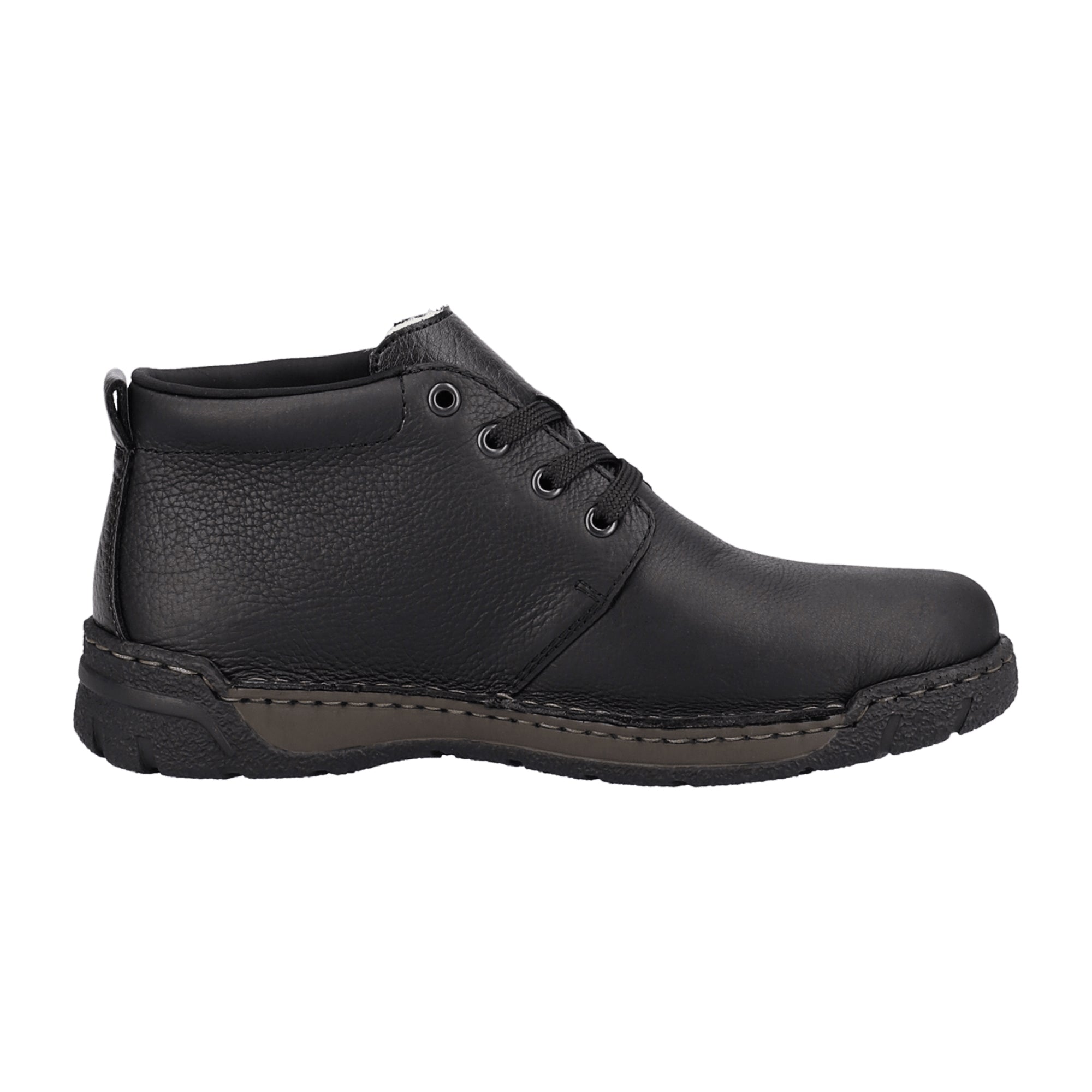 Rieker B0304-00 Men's Black Shoes for Fall Winter Wide Fit