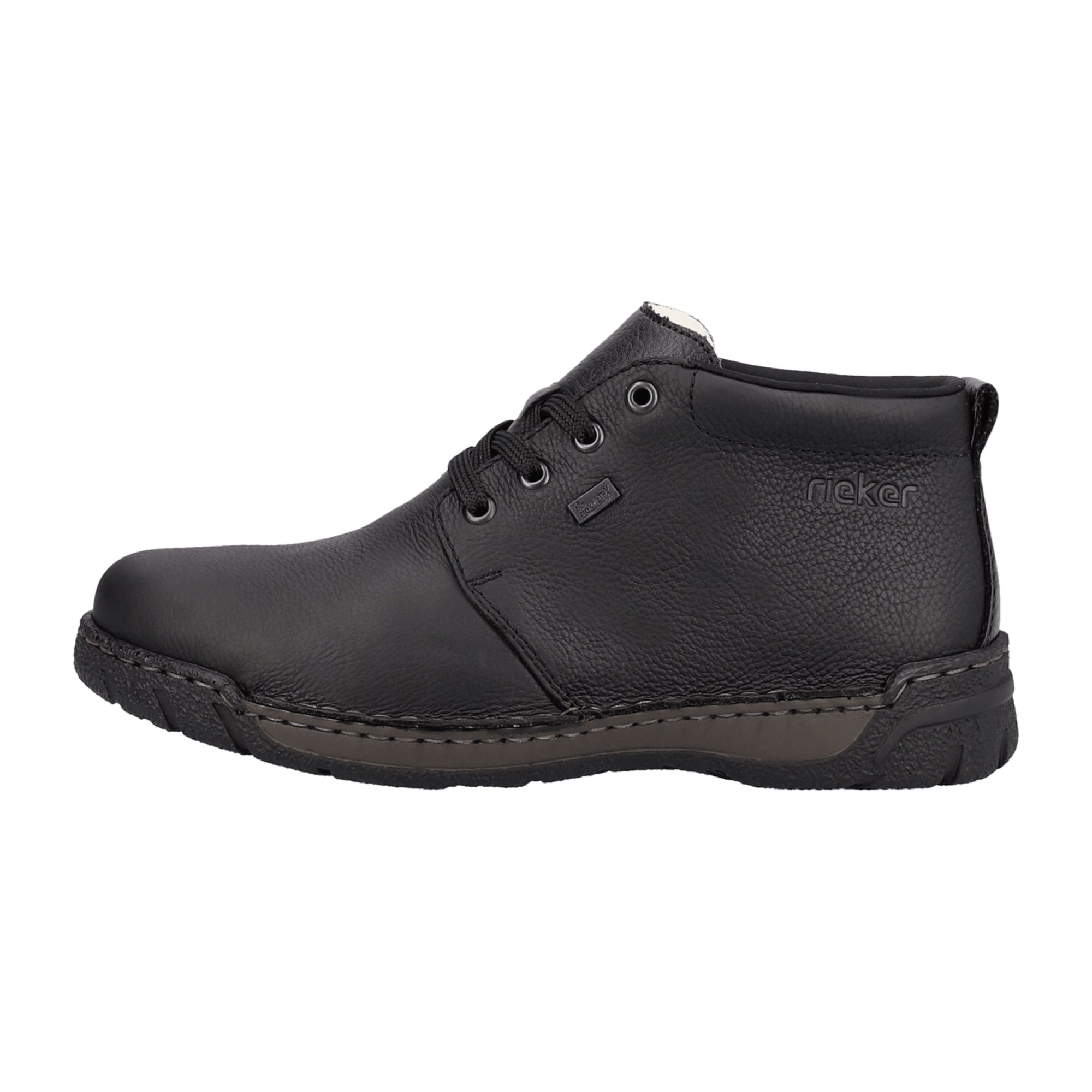 Rieker B0304-00 Men's Black Shoes for Fall Winter Wide Fit