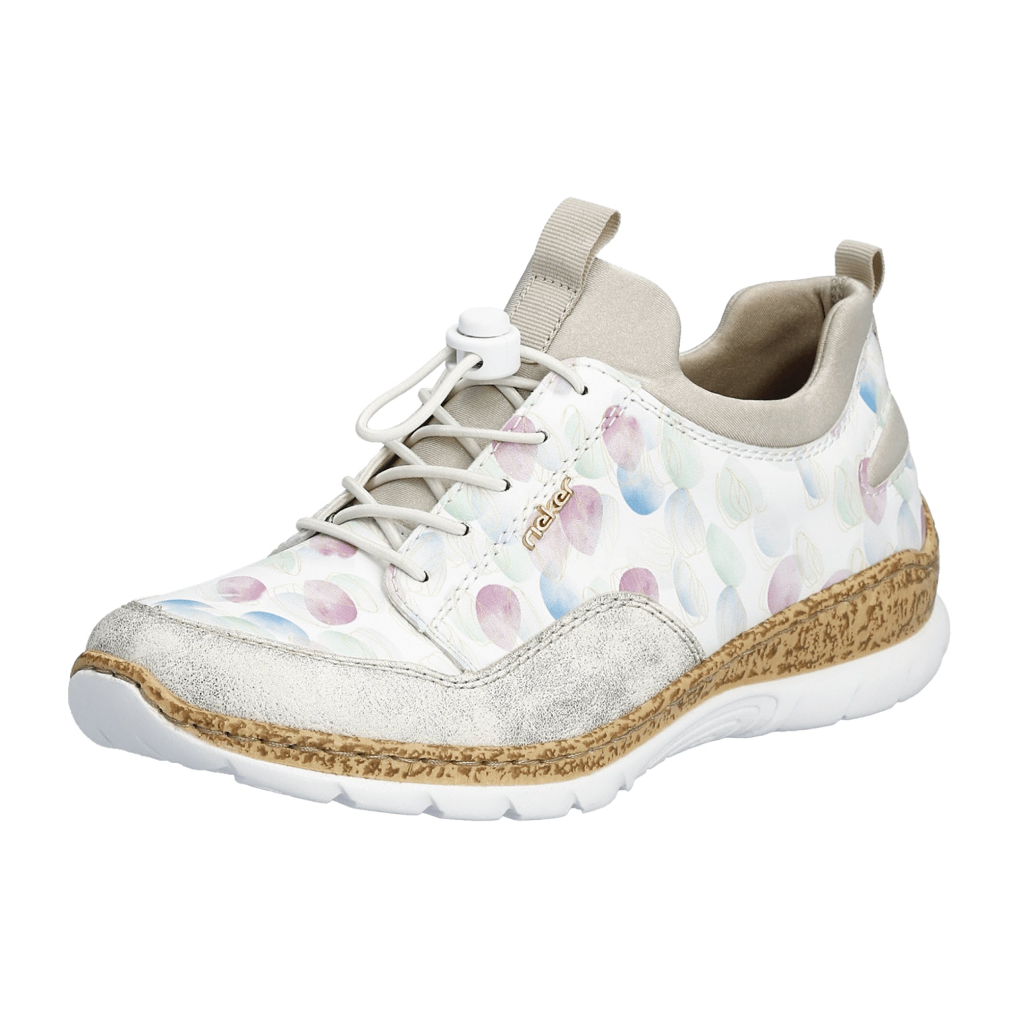 Rieker FSK Women's Slip-On Shoes, Colorful, Removable Insole, Synthetic Leather